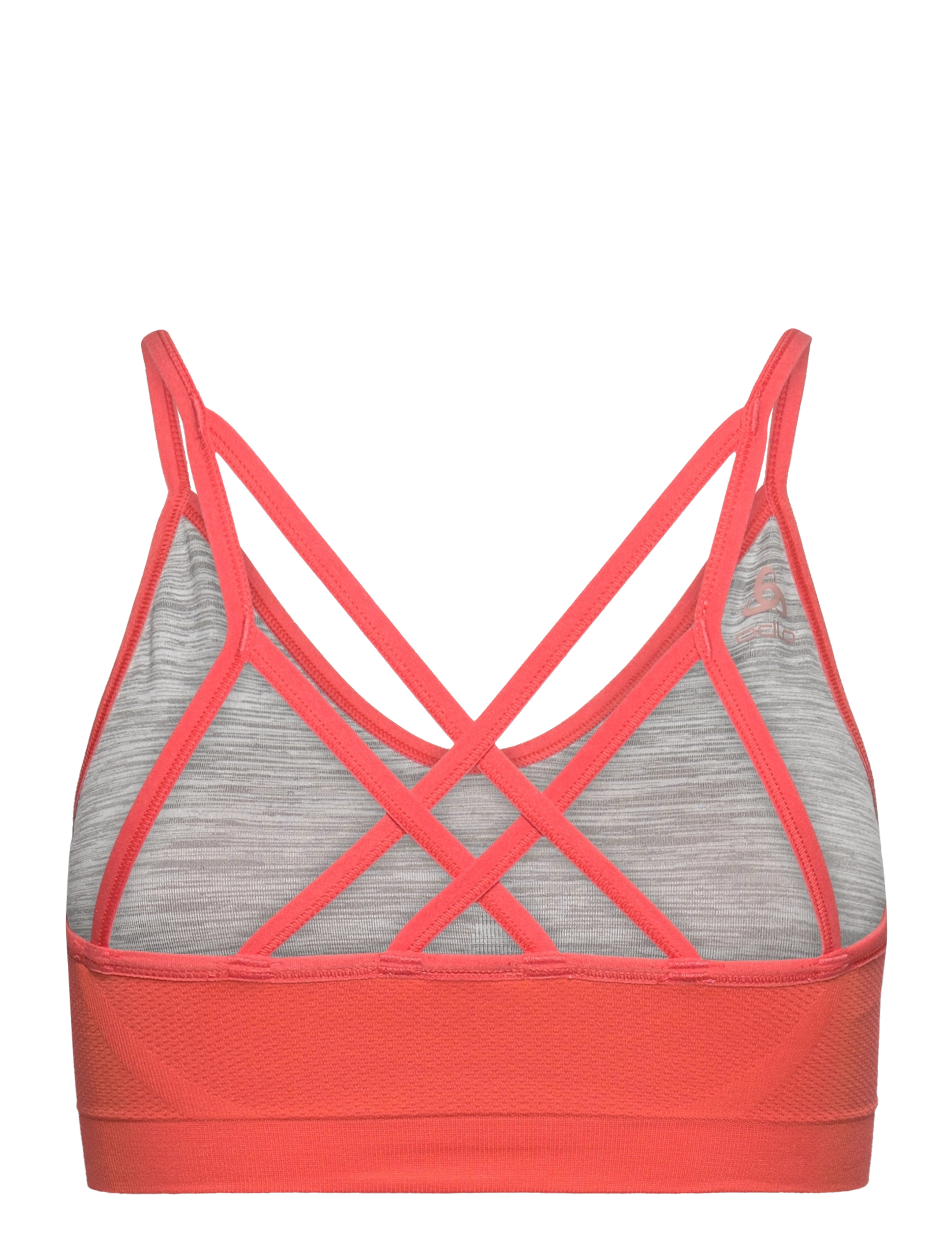 Odlo - ODLO Sport bra SEAMLESS SOFT - living coral - grey melange - 2