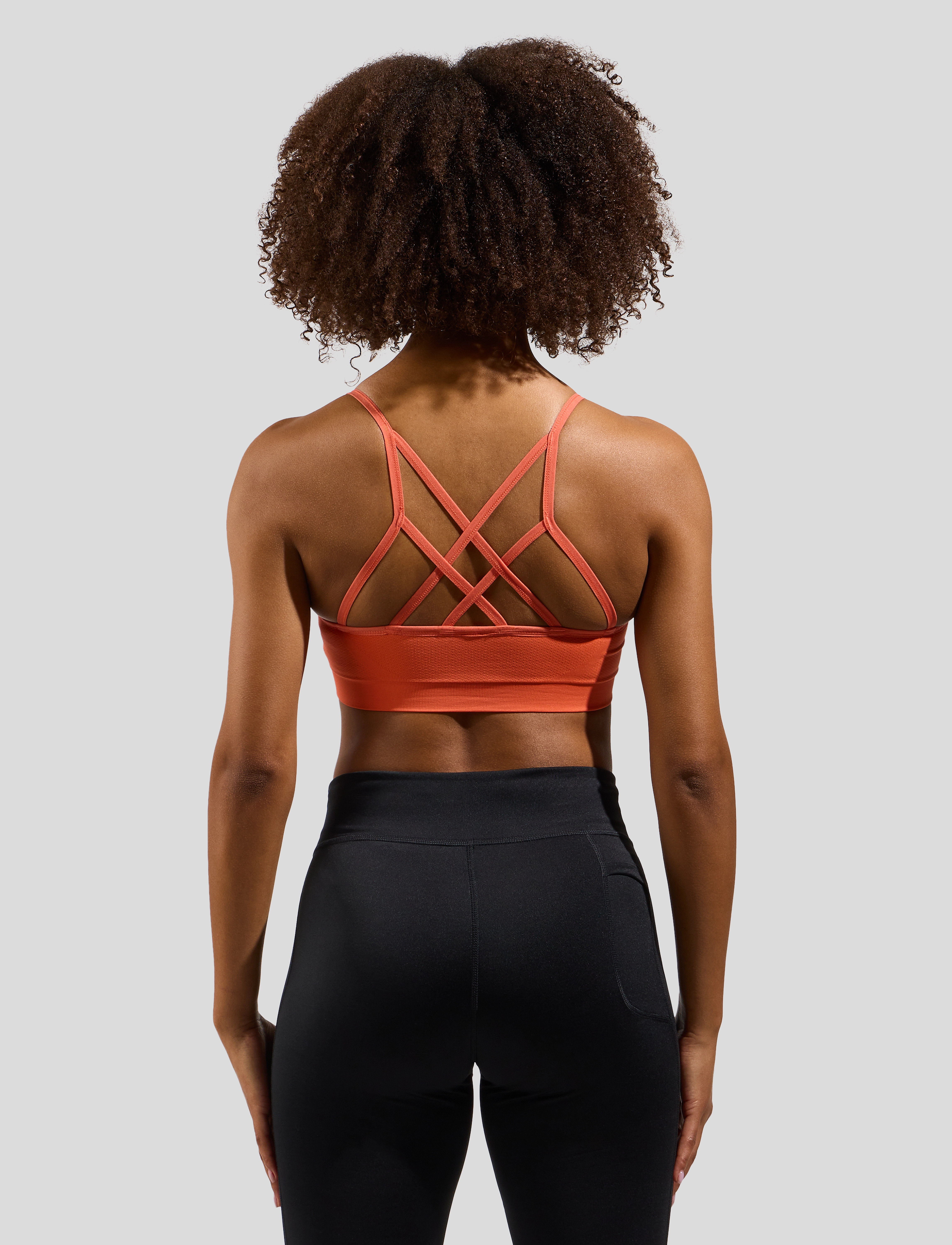 Odlo - ODLO Sport bra SEAMLESS SOFT - living coral - grey melange - 3