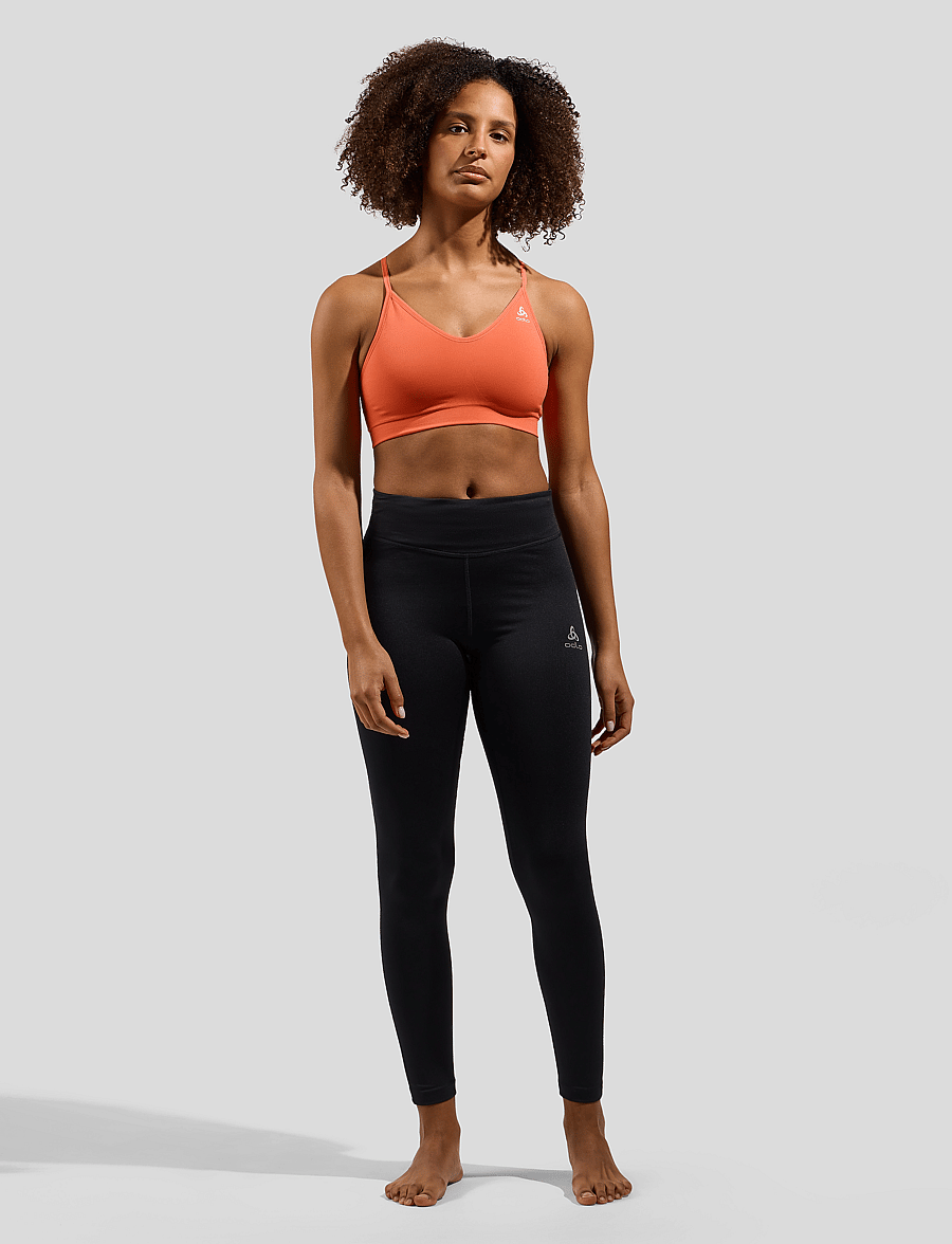 Odlo - ODLO Sport bra SEAMLESS SOFT - living coral - grey melange - 5