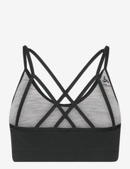 Odlo - ODLO Sport bra SEAMLESS SOFT - sport bras: low - black - grey melange - 1