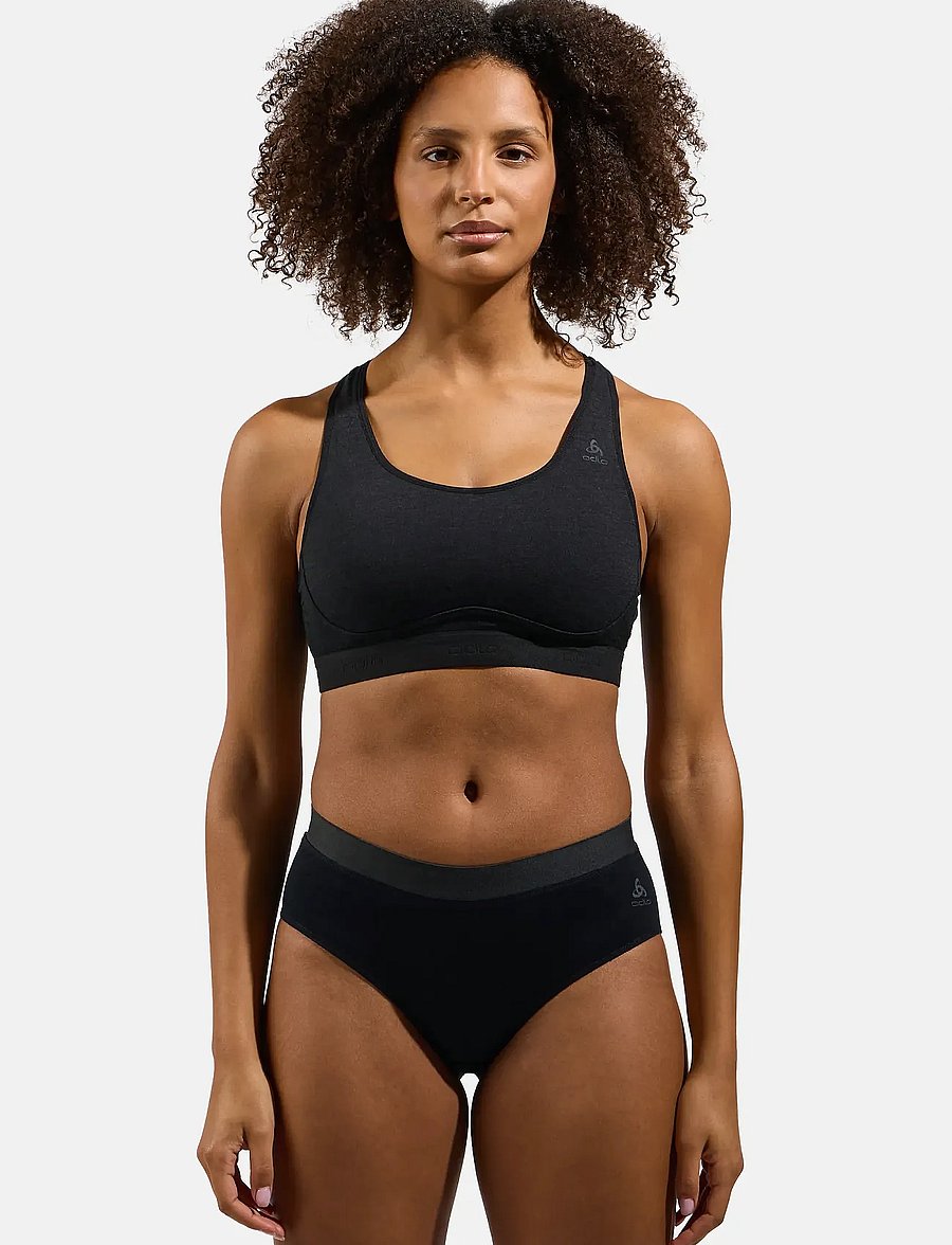 Odlo - Odlo Ascent Pw Medium Sport Bra - sport-bhs - black - 0