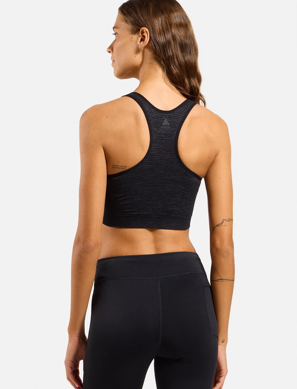 Odlo - Odlo Seamless Medium - Padded Sport Bra - keskmine toestus - black melange - 3
