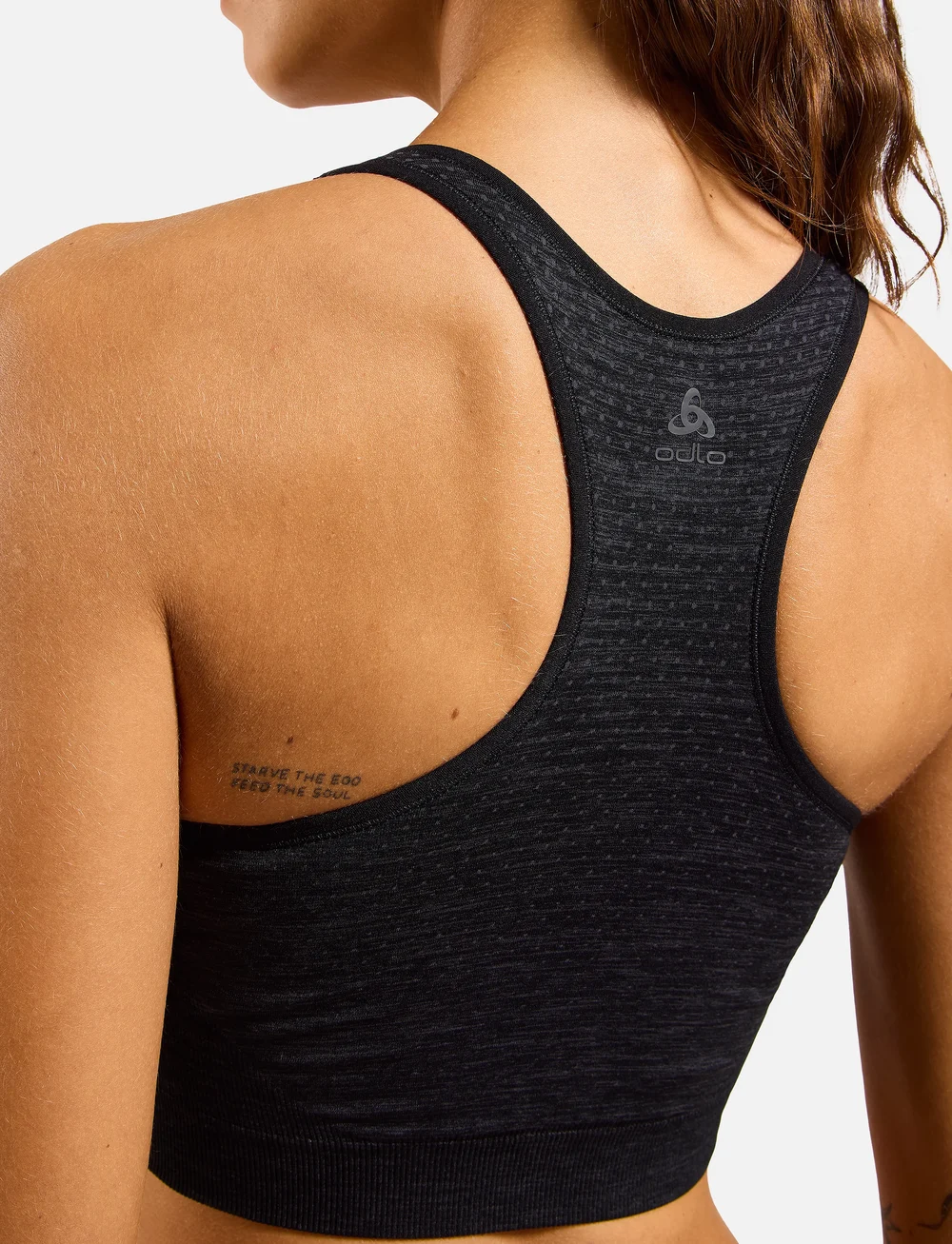 Odlo - Odlo Seamless Medium - Padded Sport Bra - keskmine toestus - black melange - 5