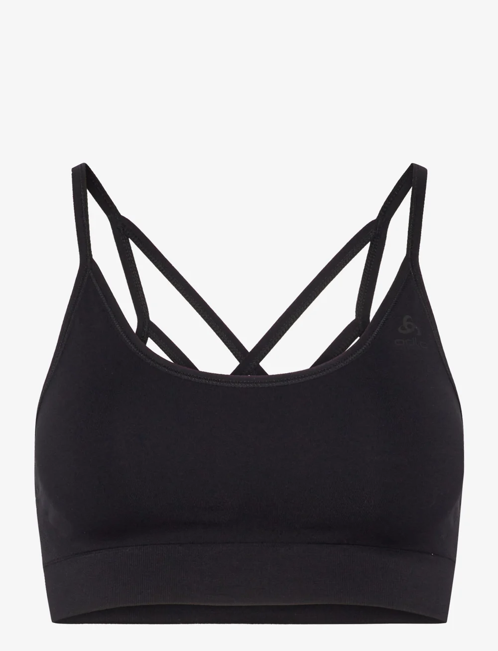 Odlo - Odlo Seamless Low Sport Bra - leichter halt - black - grey melange - 1