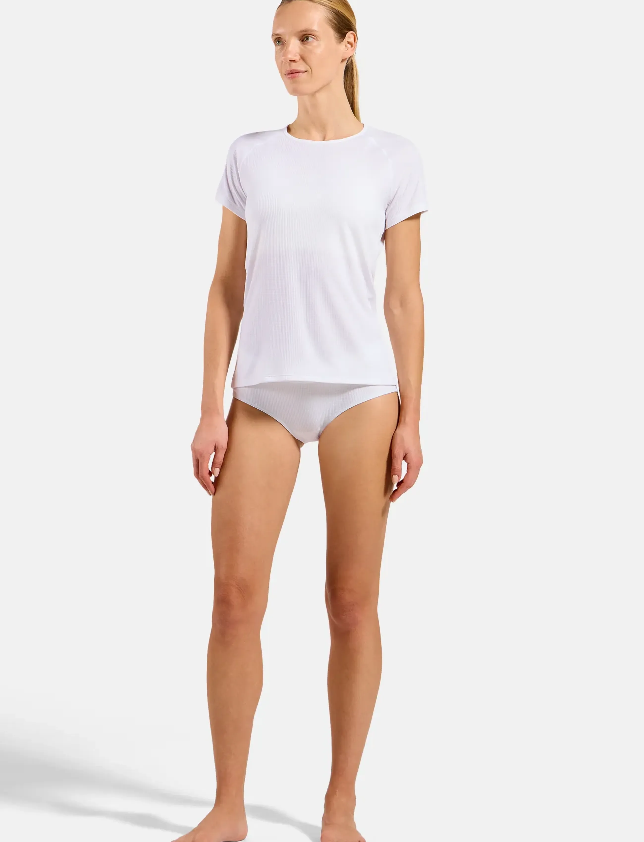 Odlo - BL TOP crew neck s/s ACTIVE LIGHT - t-shirts - white - 4