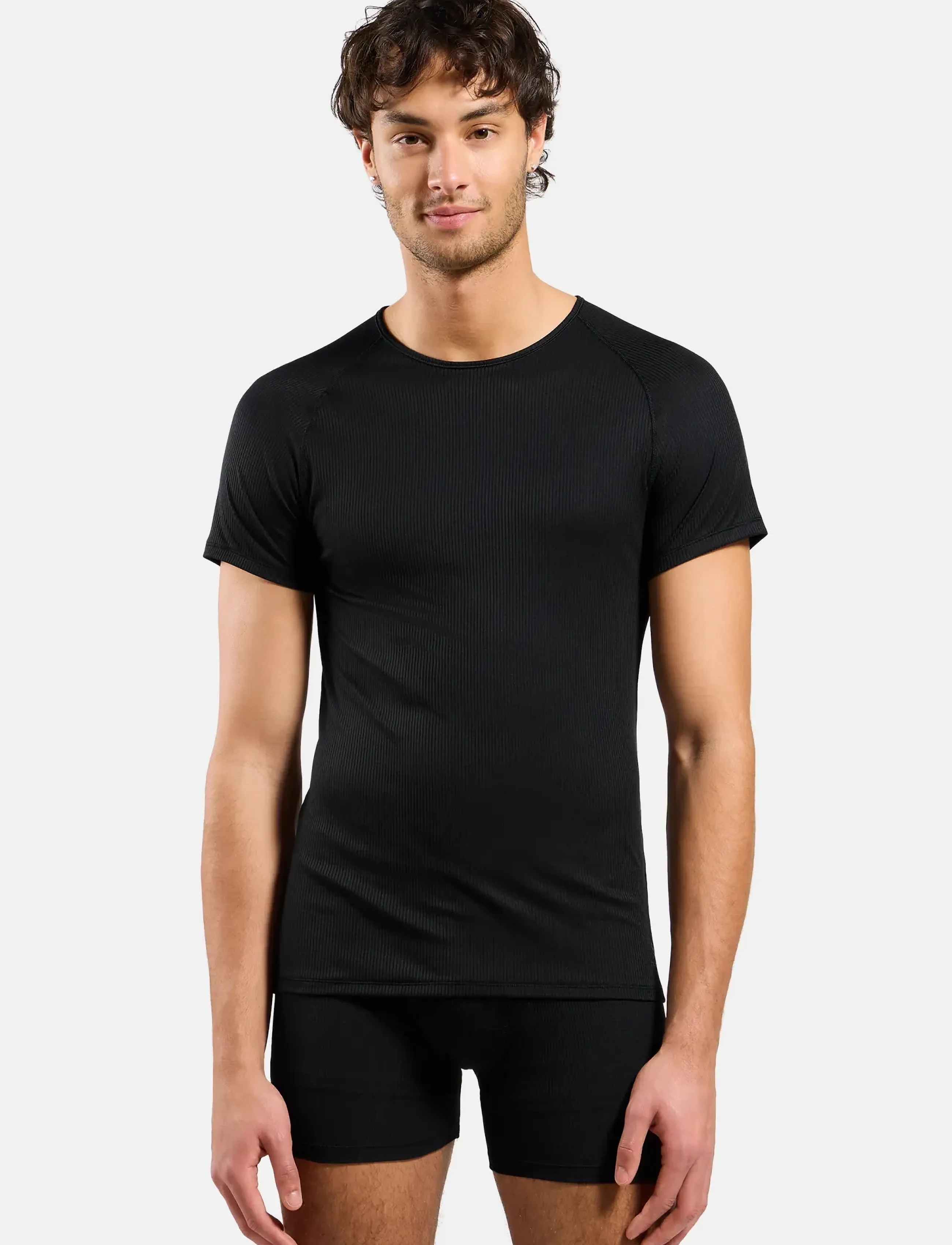 Odlo - BL TOP crew neck s/s ACTIVE LIGHT - oberteile & t-shirts - black - 3