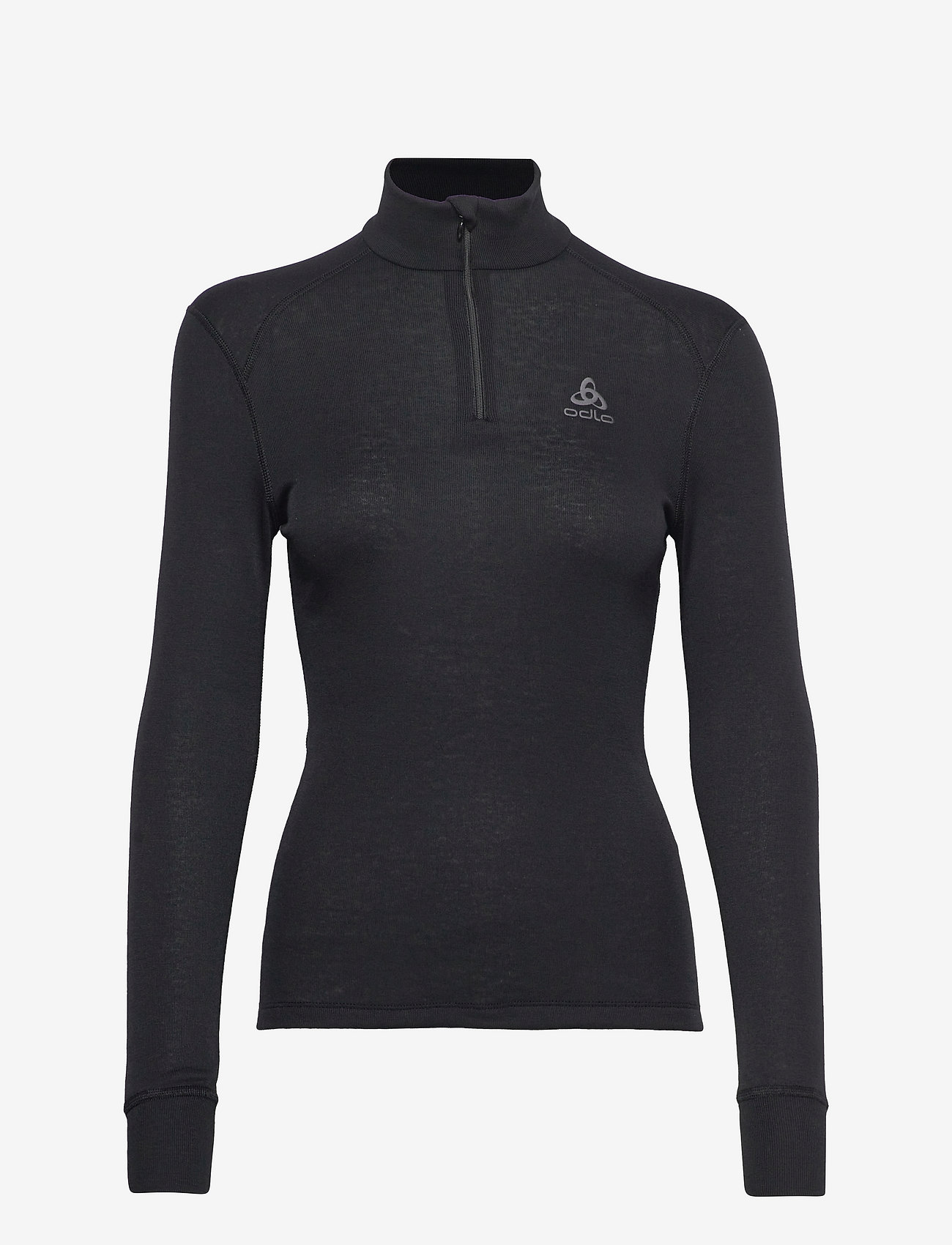 Odlo - Odlo Bl Top Turtle Neck L/S Half Zip Active Warm - underställströjor - black - 1