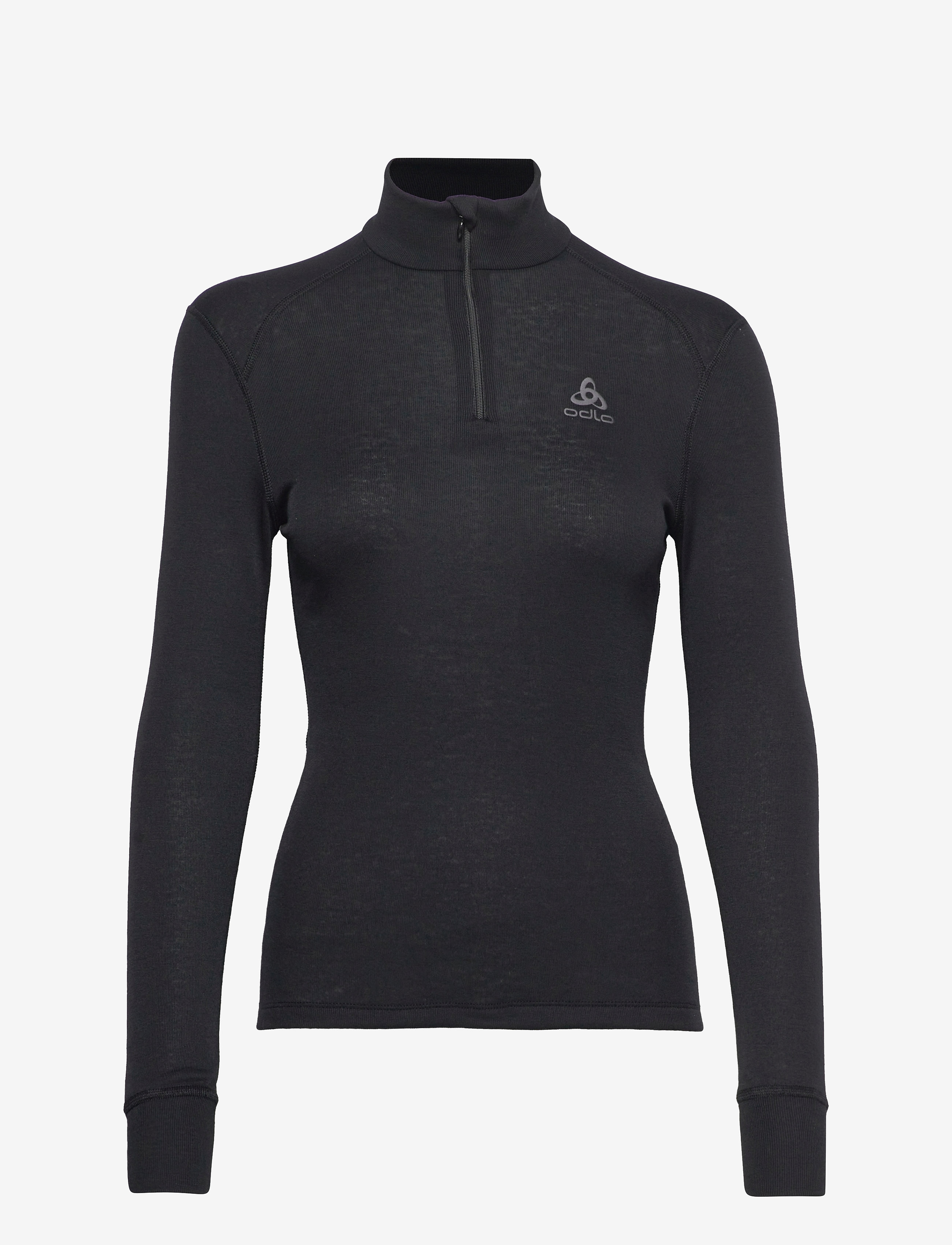 Odlo Active Warm Bl Top Turtle Neck L/S Half Zip - BLACK