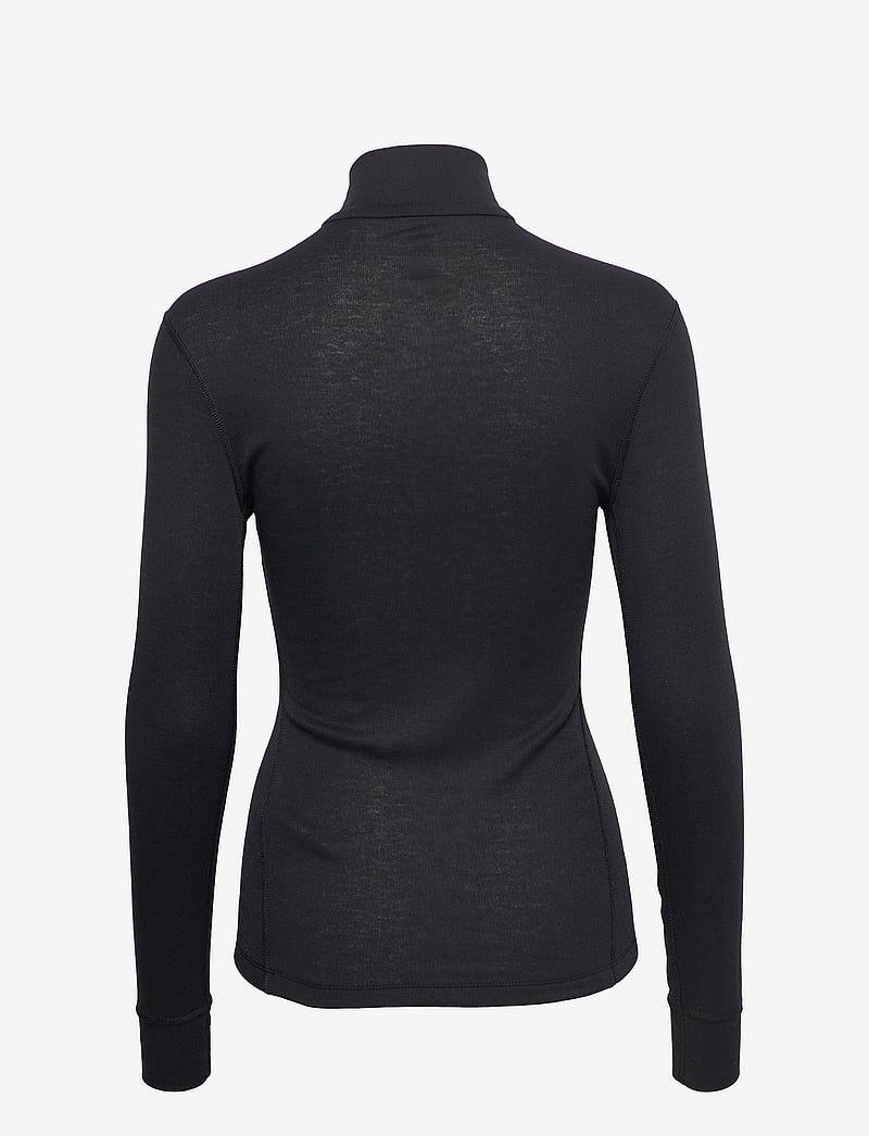 Odlo - Odlo Bl Top Turtle Neck L/S Half Zip Active Warm - underställströjor - black - 2