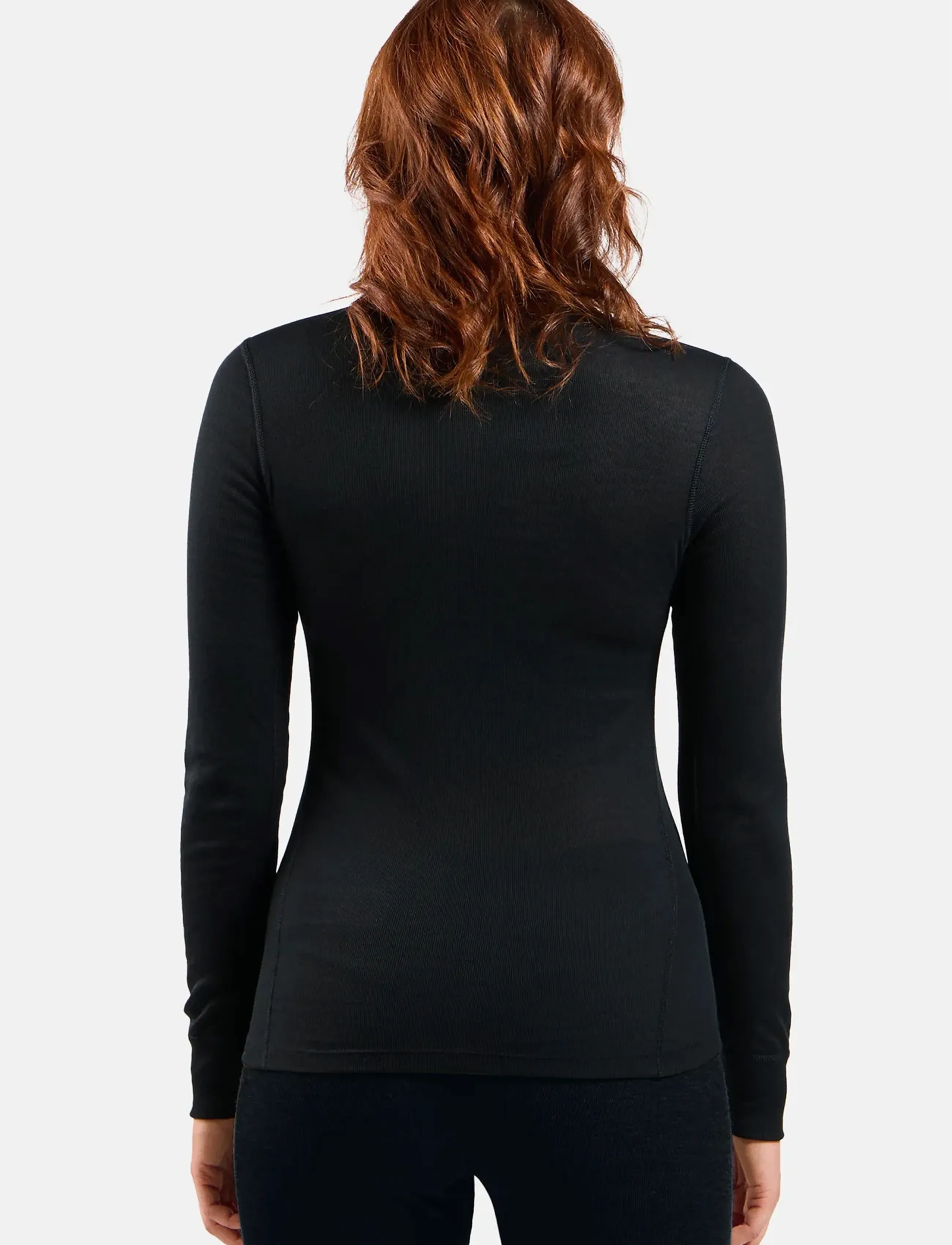 Odlo - Odlo Active Warm Bl Top Turtle Neck L/S Half Zip - overtøj - black - 3