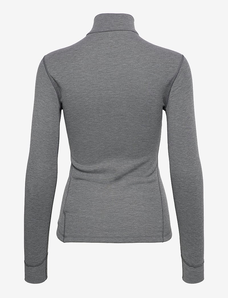 Odlo - Odlo Active Warm Bl Top Turtle Neck L/S Half Zip - aluskihina kantavad alussärgid - odlo steel grey melange - 1