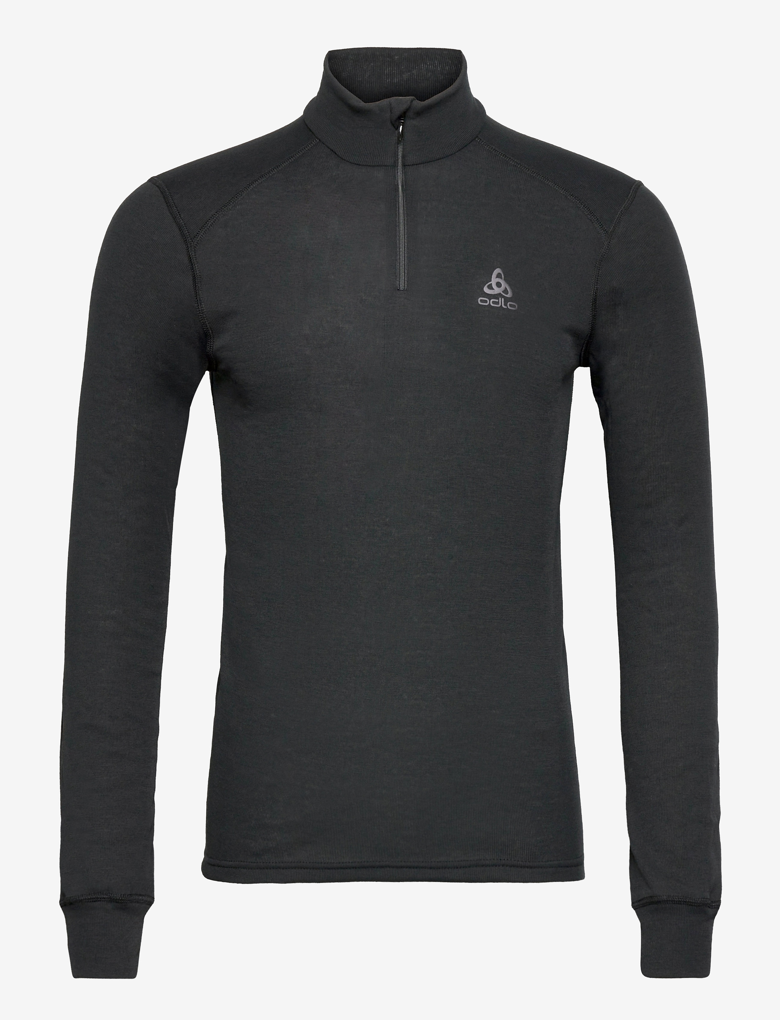 Odlo Active Warm Bl Top Turtle Neck L/S Half Zip - BLACK