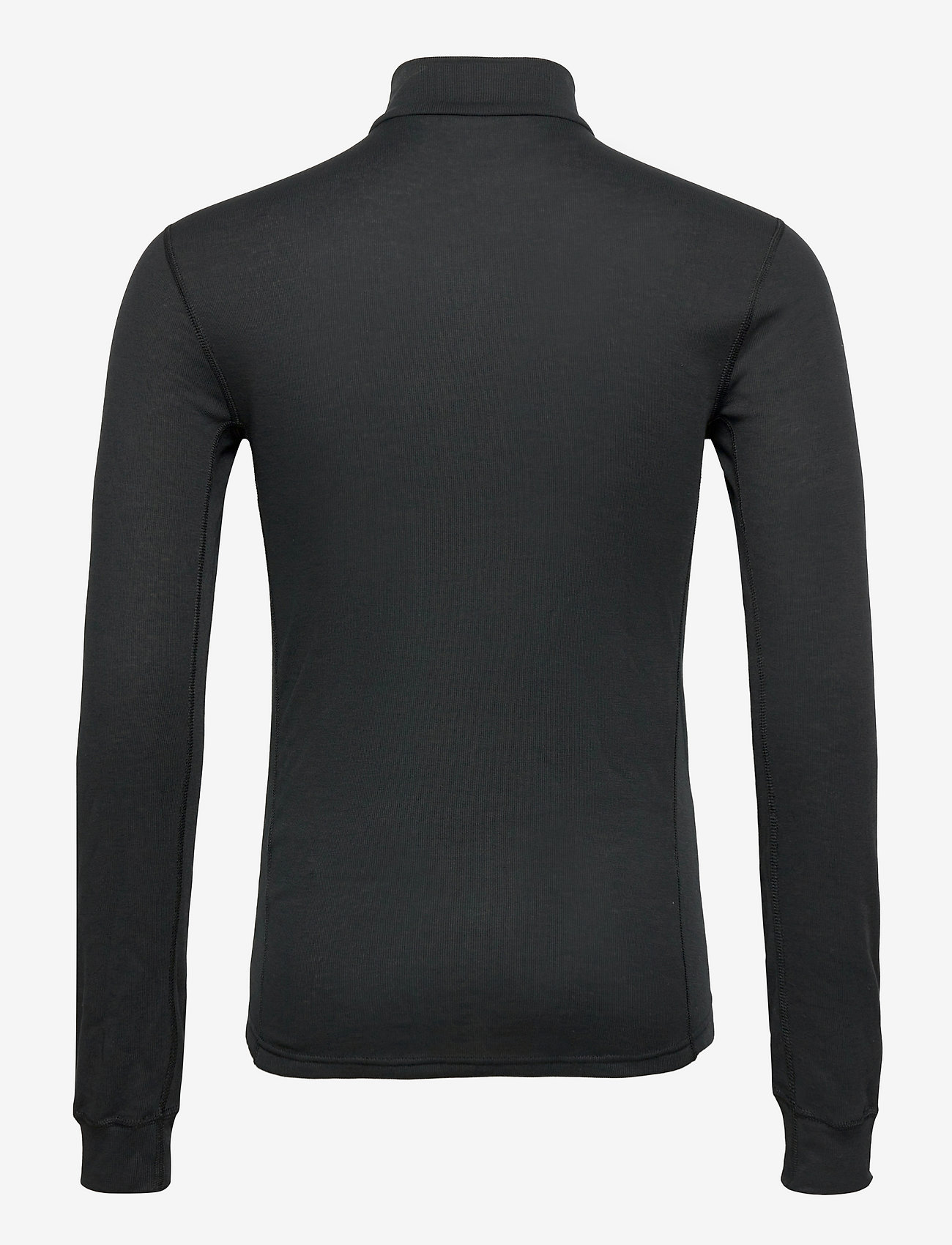 Odlo - Odlo Active Warm Bl Top Turtle Neck L/S Half Zip - superundertøy & ullundertøy overdeler - black - 2
