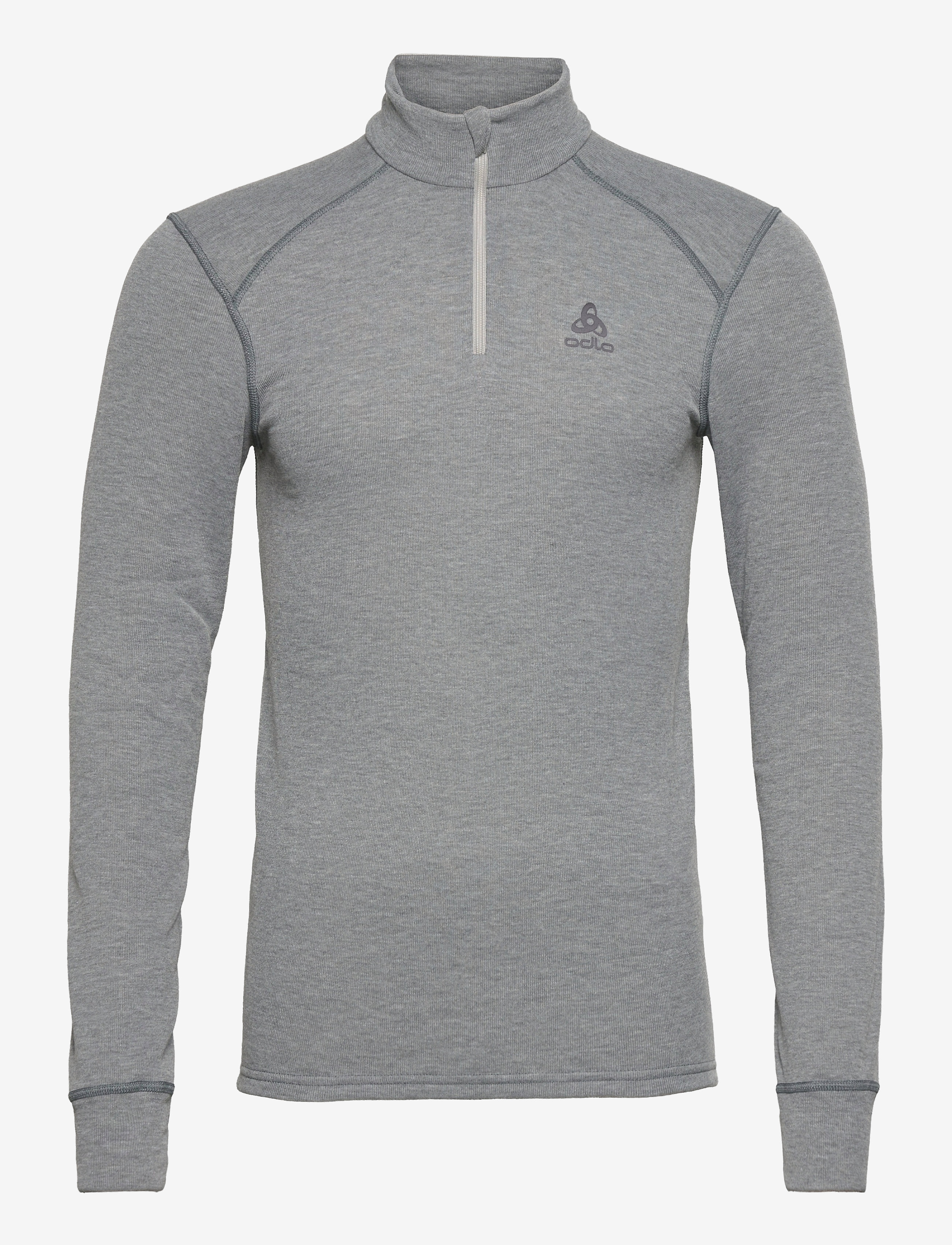 Odlo Active Warm Bl Top Turtle Neck L/S Half Zip - ODLO STEEL GREY MELANGE