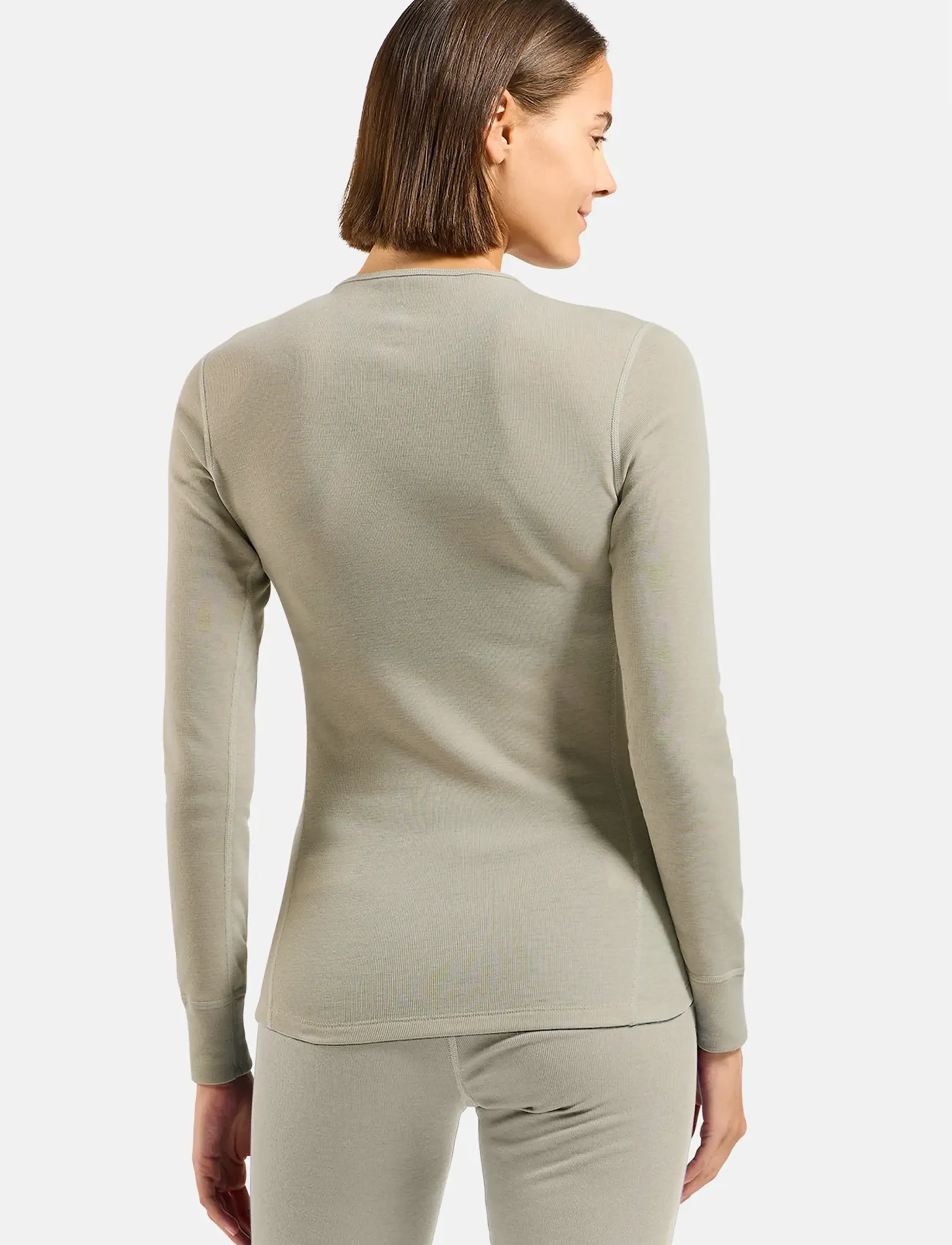 Odlo - Odlo Active Warm Bl Top Crew Neck L/S - funktionsunterwäsche - oberteile - agate gray - 3