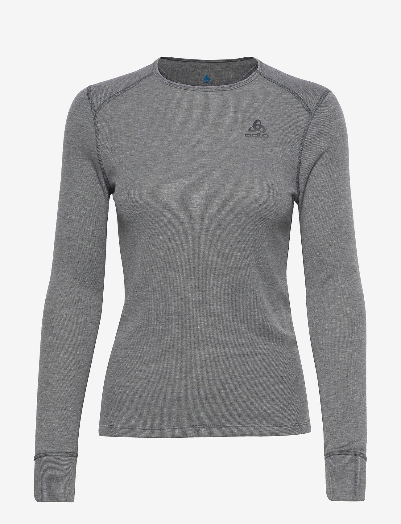 Odlo - Odlo Active Warm Bl Top Crew Neck L/S - termoundertrøjer - odlo steel grey melange - 1