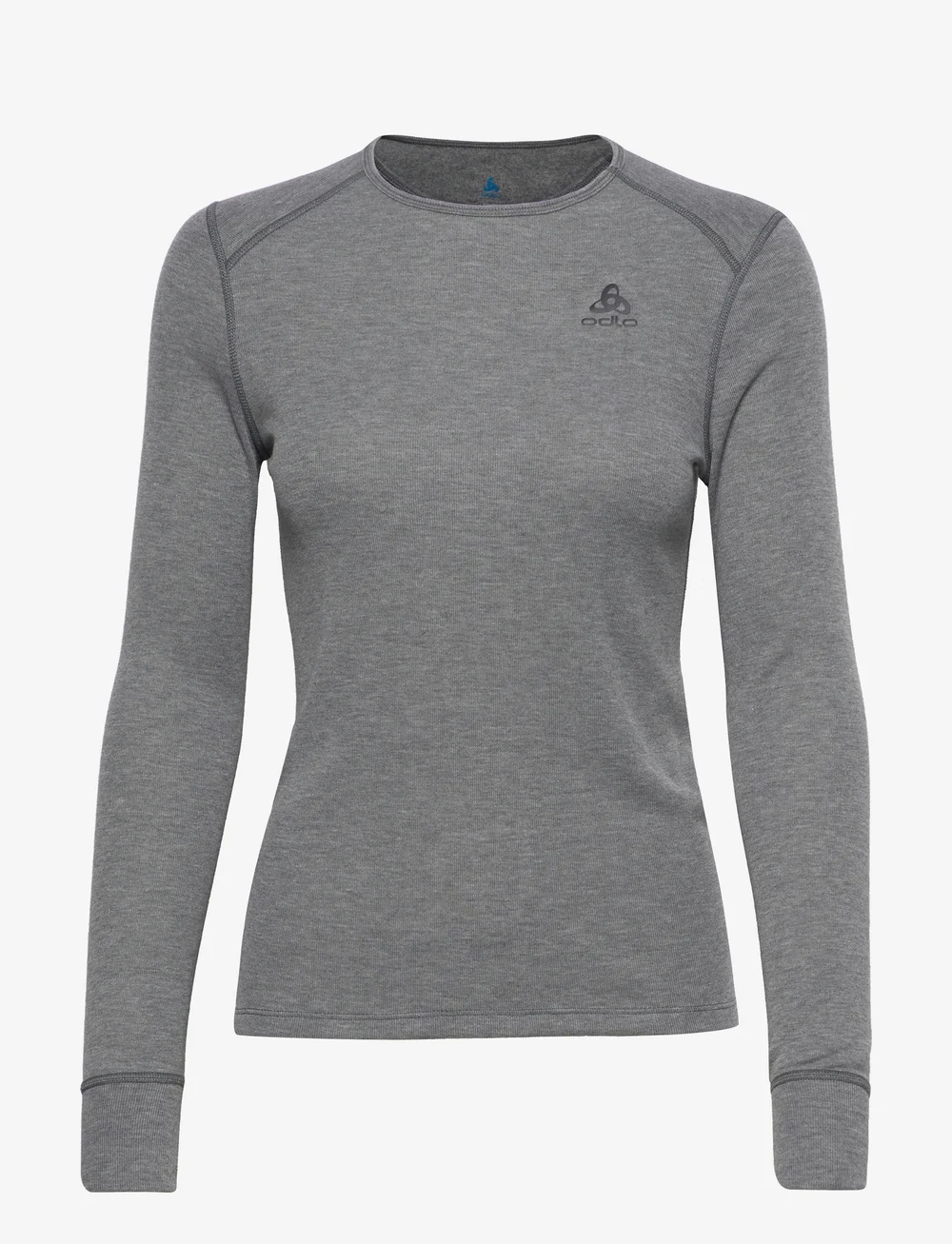 Odlo - Odlo Active Warm Bl Top Crew Neck L/S - underställströjor - odlo steel grey melange - 1