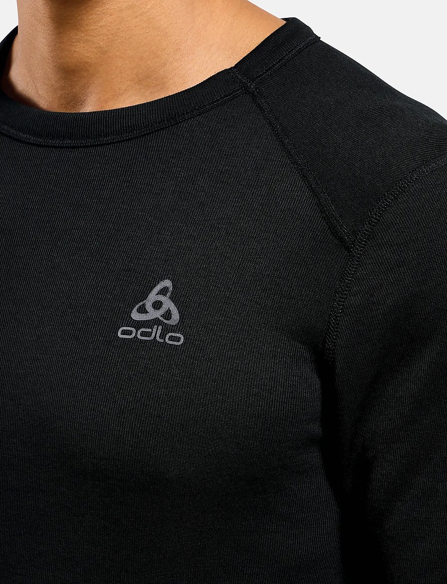 Odlo - BL TOP crew neck l/s ACTIVE WARM - underställströjor - black - 4