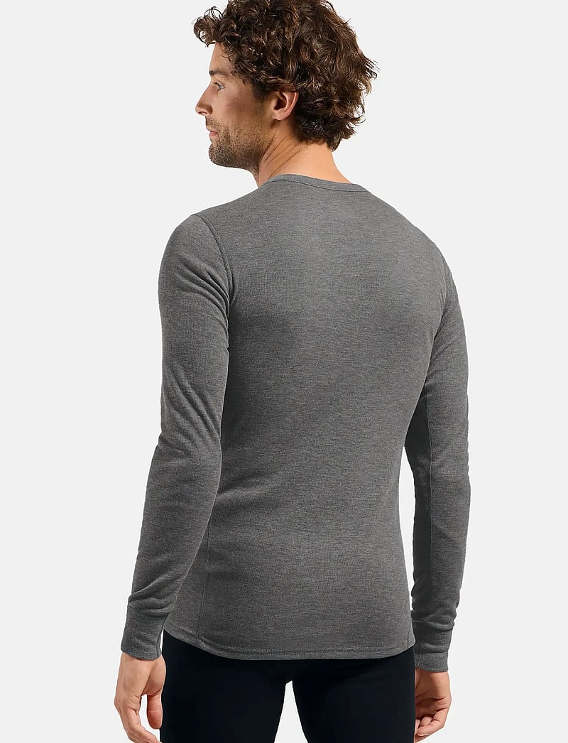Odlo - Odlo Active Warm Bl Top Crew Neck L/S - underställströjor - odlo steel grey melange - 3