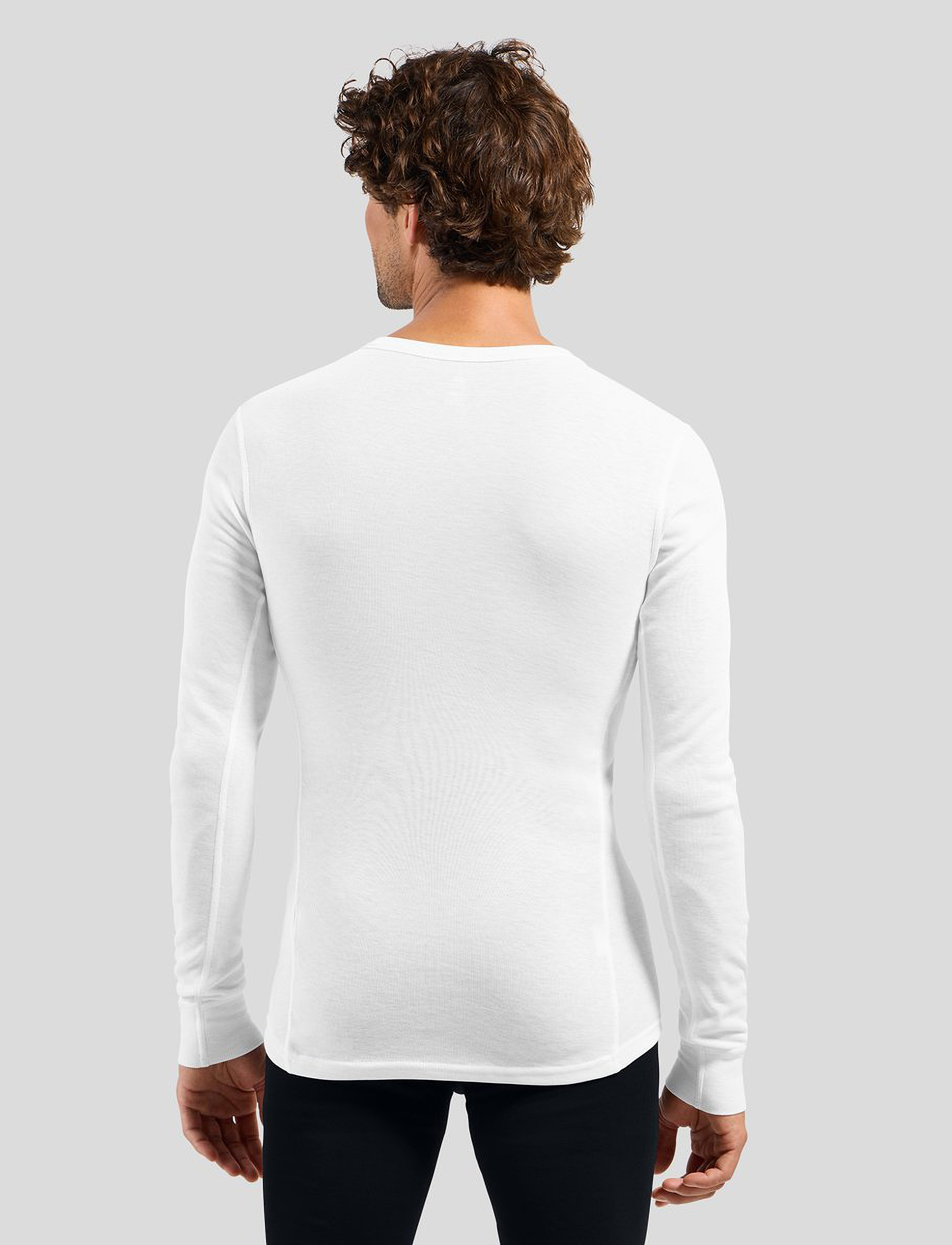 Odlo - Odlo Bl Top Crew Neck L/S Active Warm Eco - white - 3