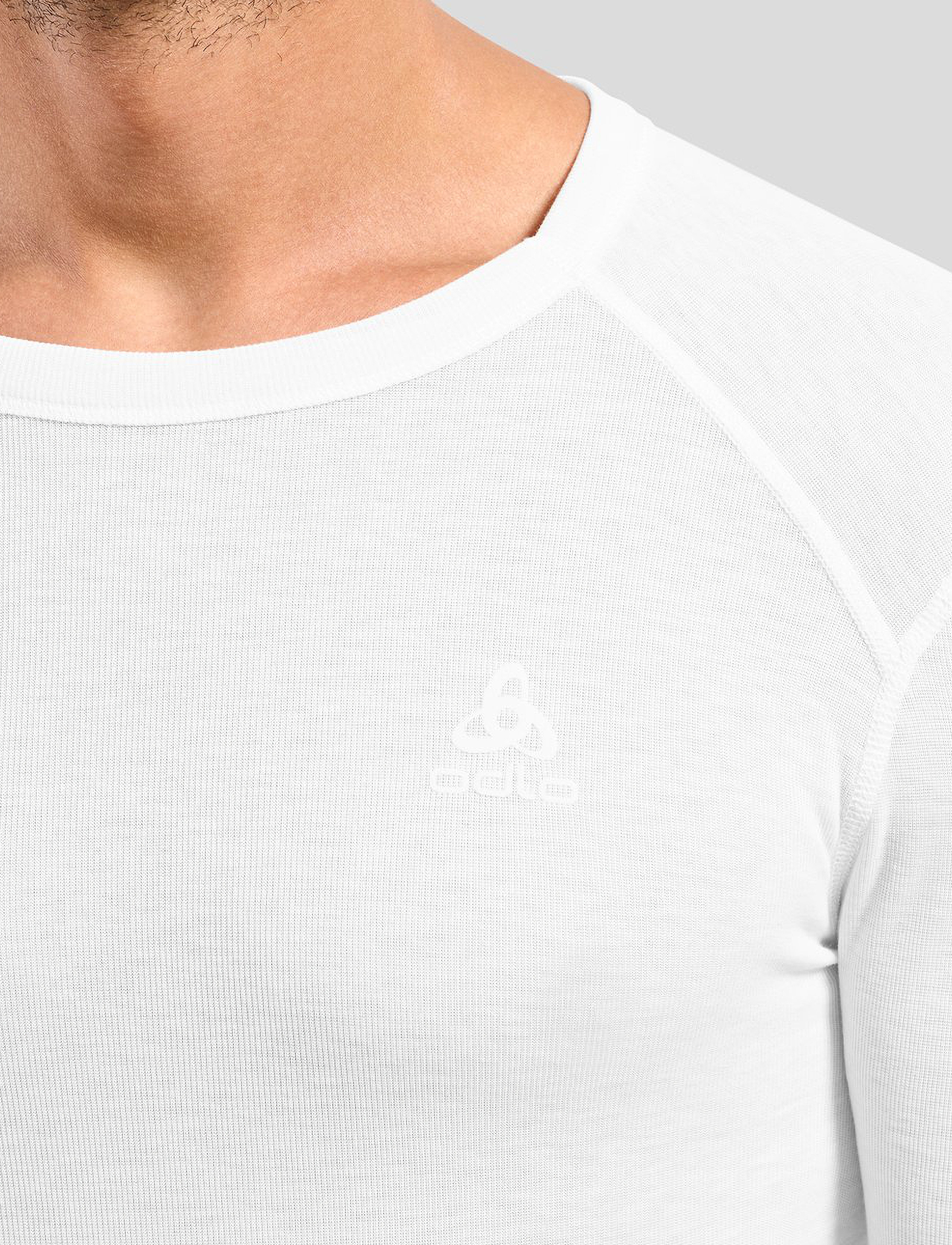 Odlo - Odlo Bl Top Crew Neck L/S Active Warm Eco - white - 4