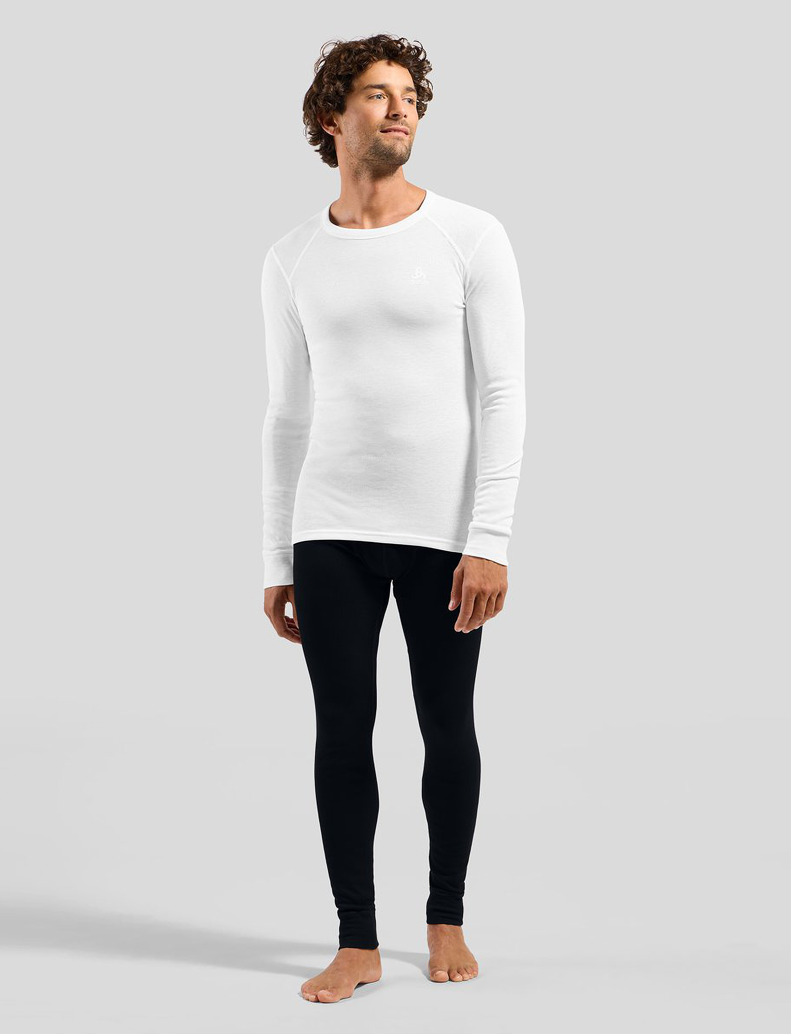 Odlo - Odlo Bl Top Crew Neck L/S Active Warm Eco - white - 5