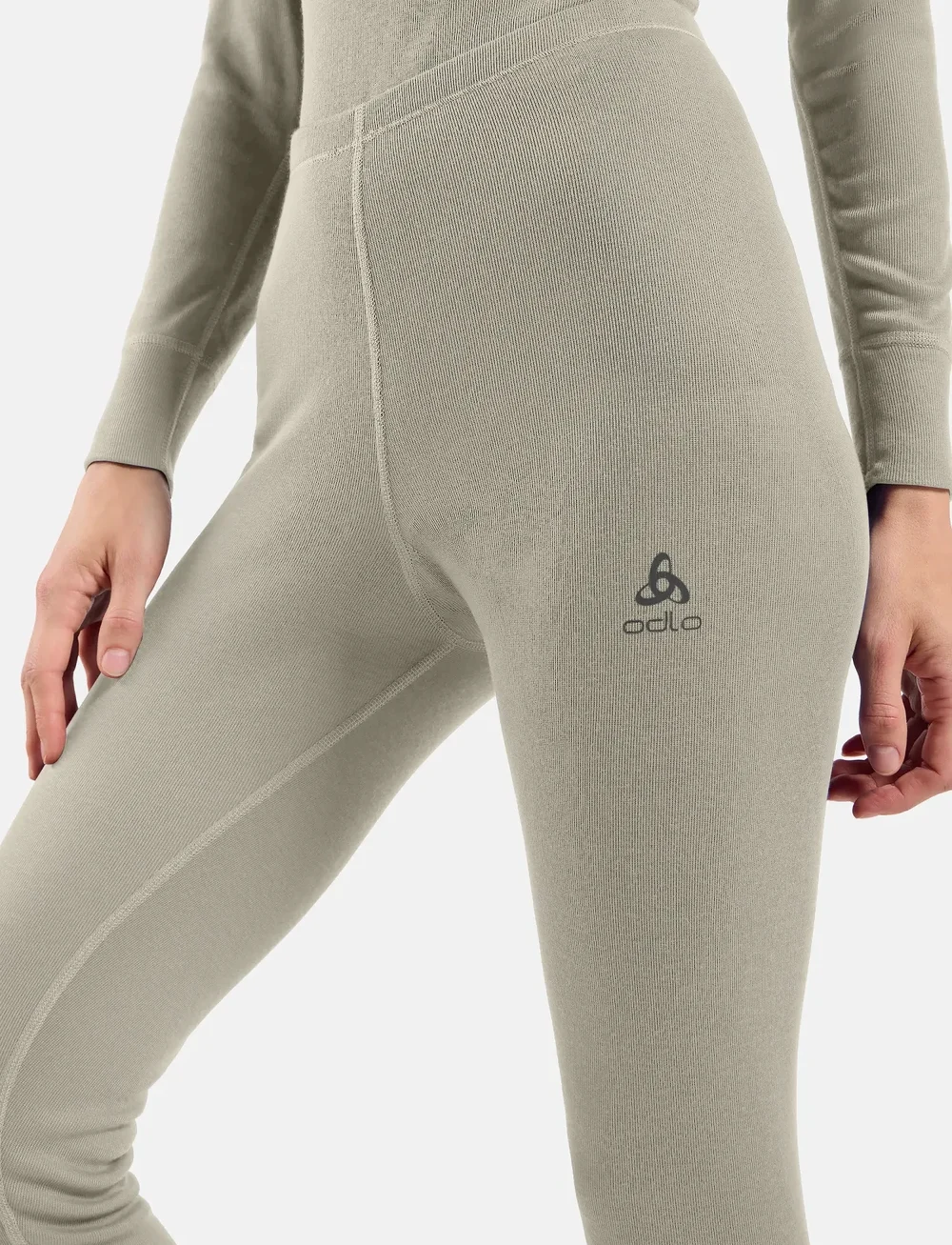 Odlo - Odlo Active Warm Bl Bottom Long - thermo onderbroeken - agate gray - 4