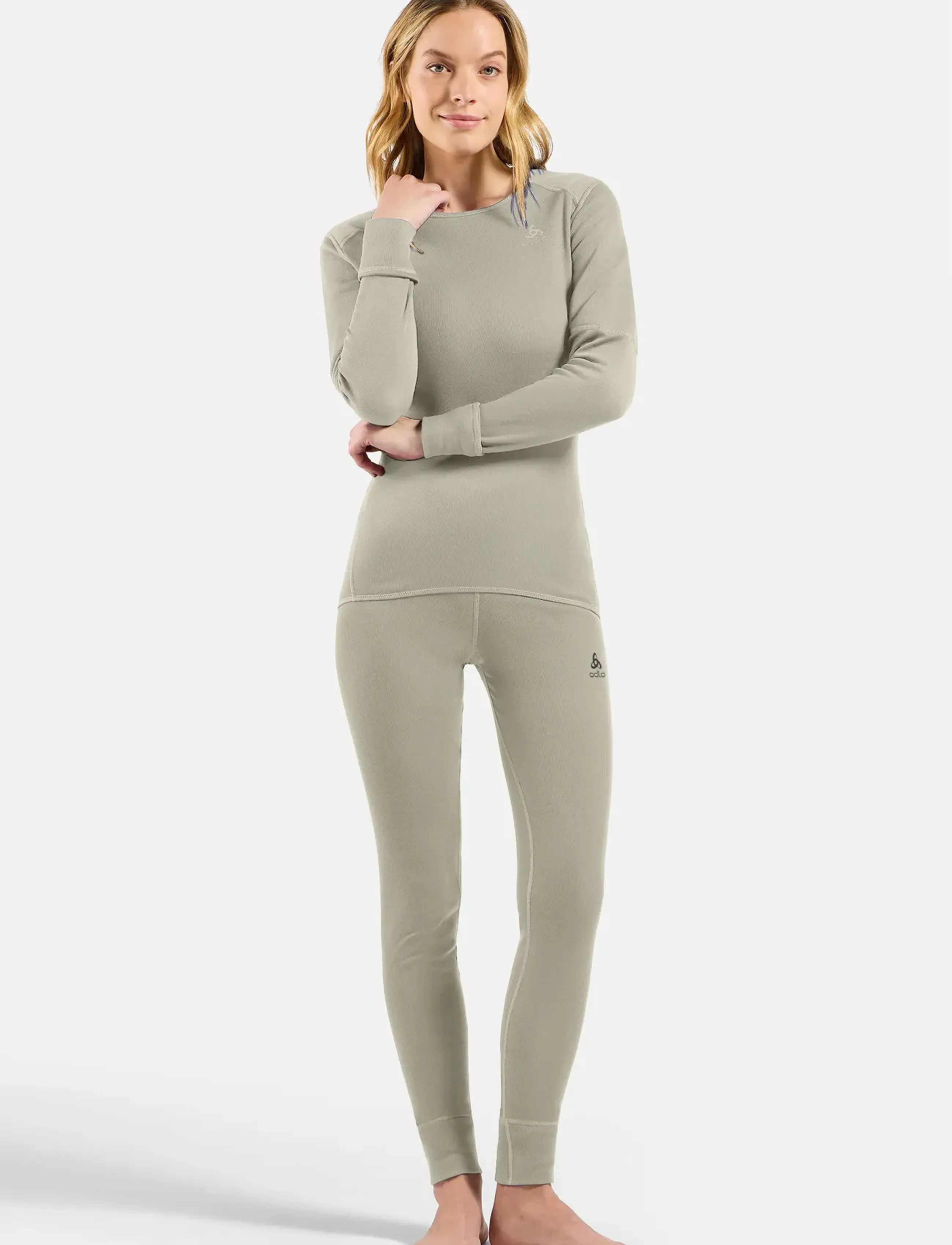 Odlo - Odlo Active Warm Bl Bottom Long - overtøj - agate gray - 5