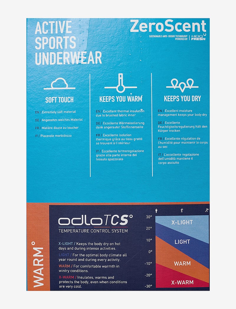 Odlo - Odlo Active Warm Bl Bottom Long - underställsbyxor - odlo steel grey melange - 4