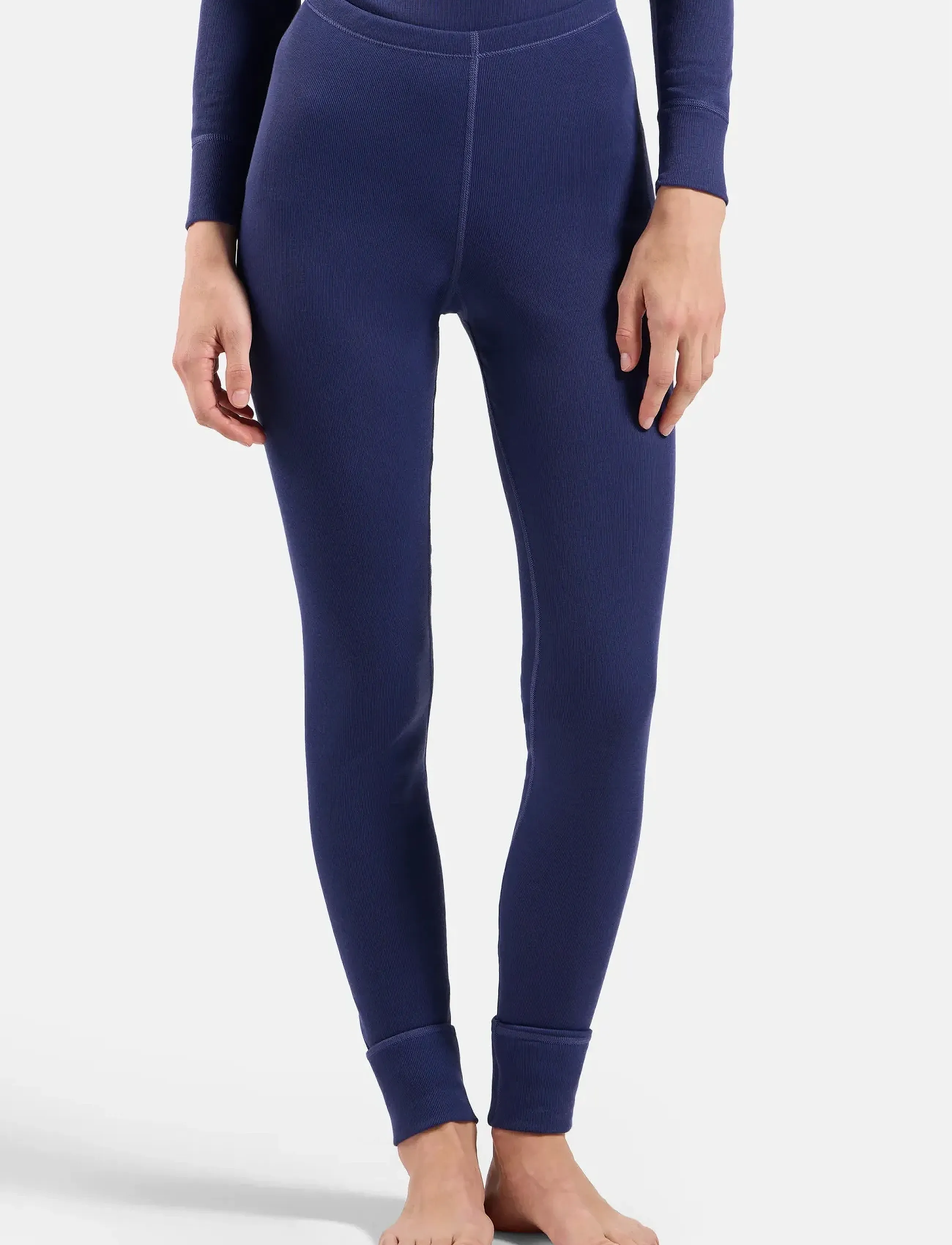 Odlo Active Warm Bl Bottom Long, Kvinder, Baselayer Underdel, Lila, Str: XS