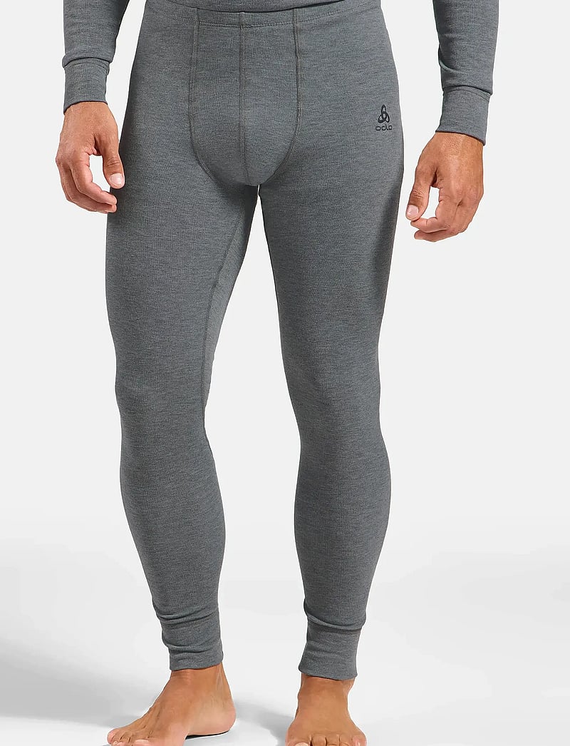 Odlo - Odlo Active Warm Bl Bottom Long - termoleggings - odlo steel grey melange - 0