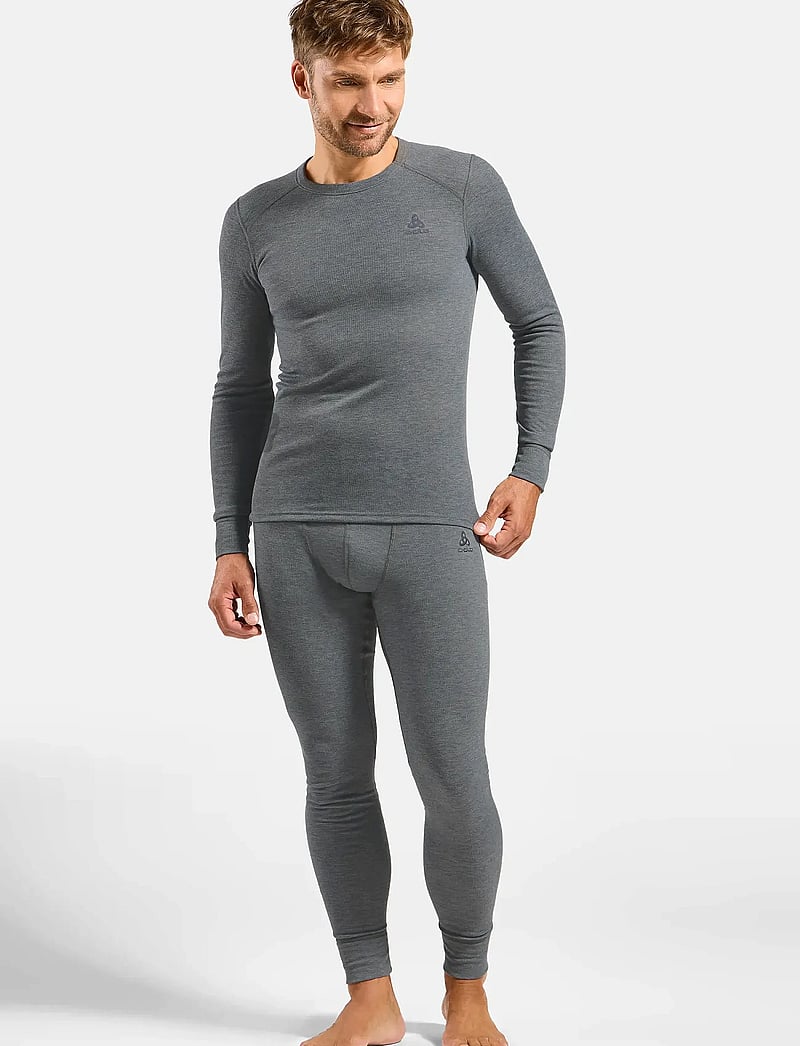 Odlo - Odlo Active Warm Bl Bottom Long - termoleggings - odlo steel grey melange - 5