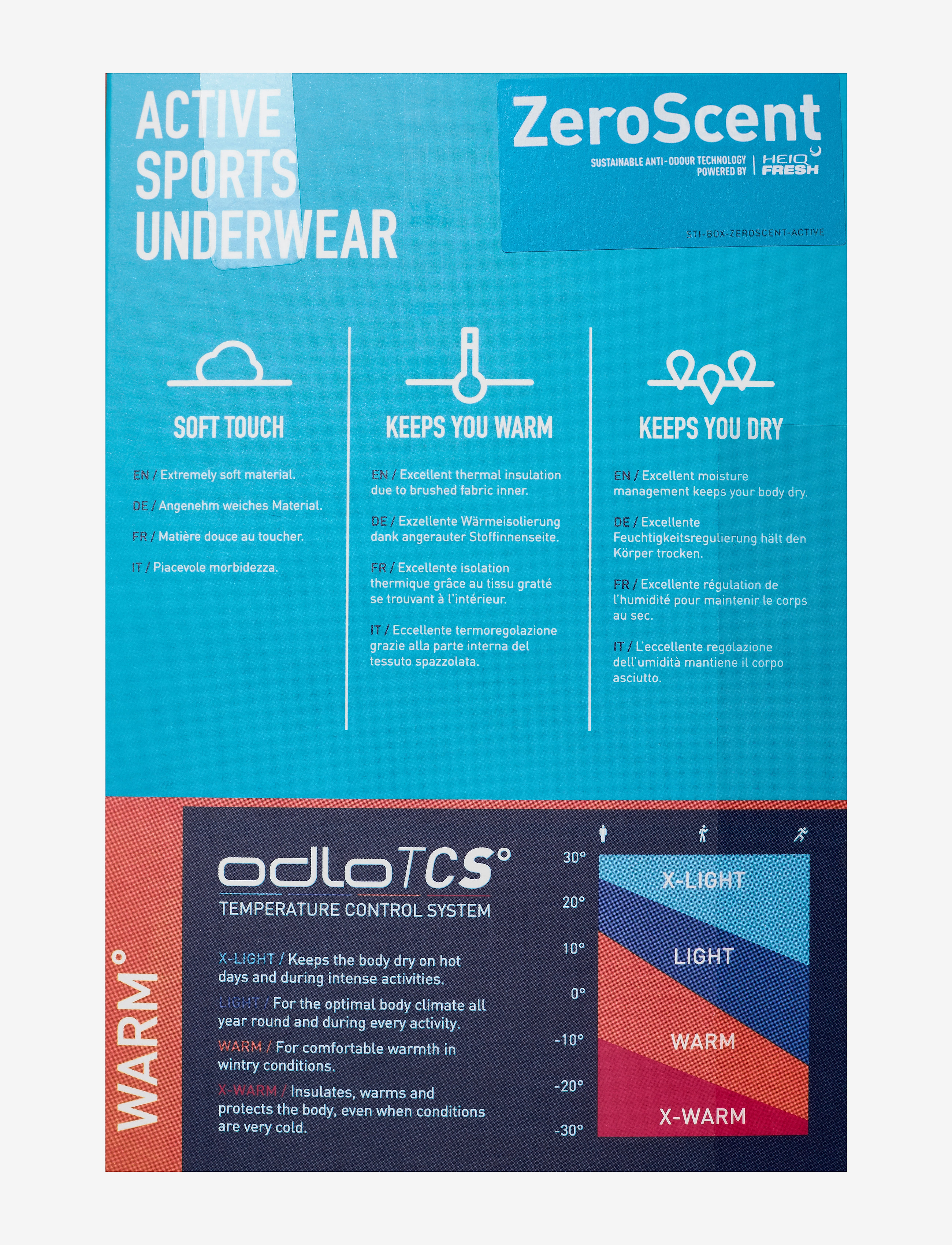 Odlo - BL Bottom 3/4 ACTIVE WARM ECO black - basesayer underdele - black - 5