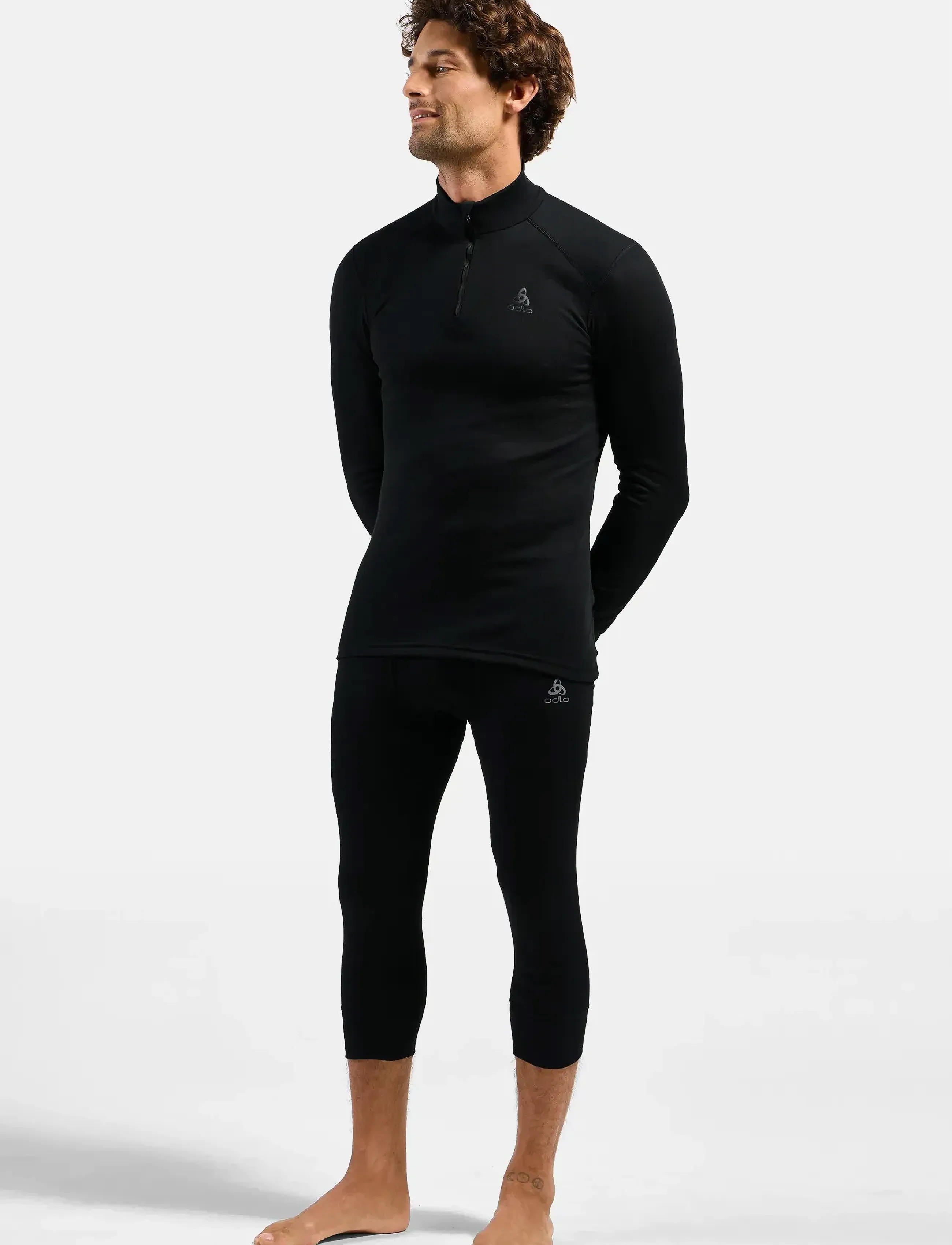 Odlo - BL Bottom 3/4 ACTIVE WARM ECO black - black - 5