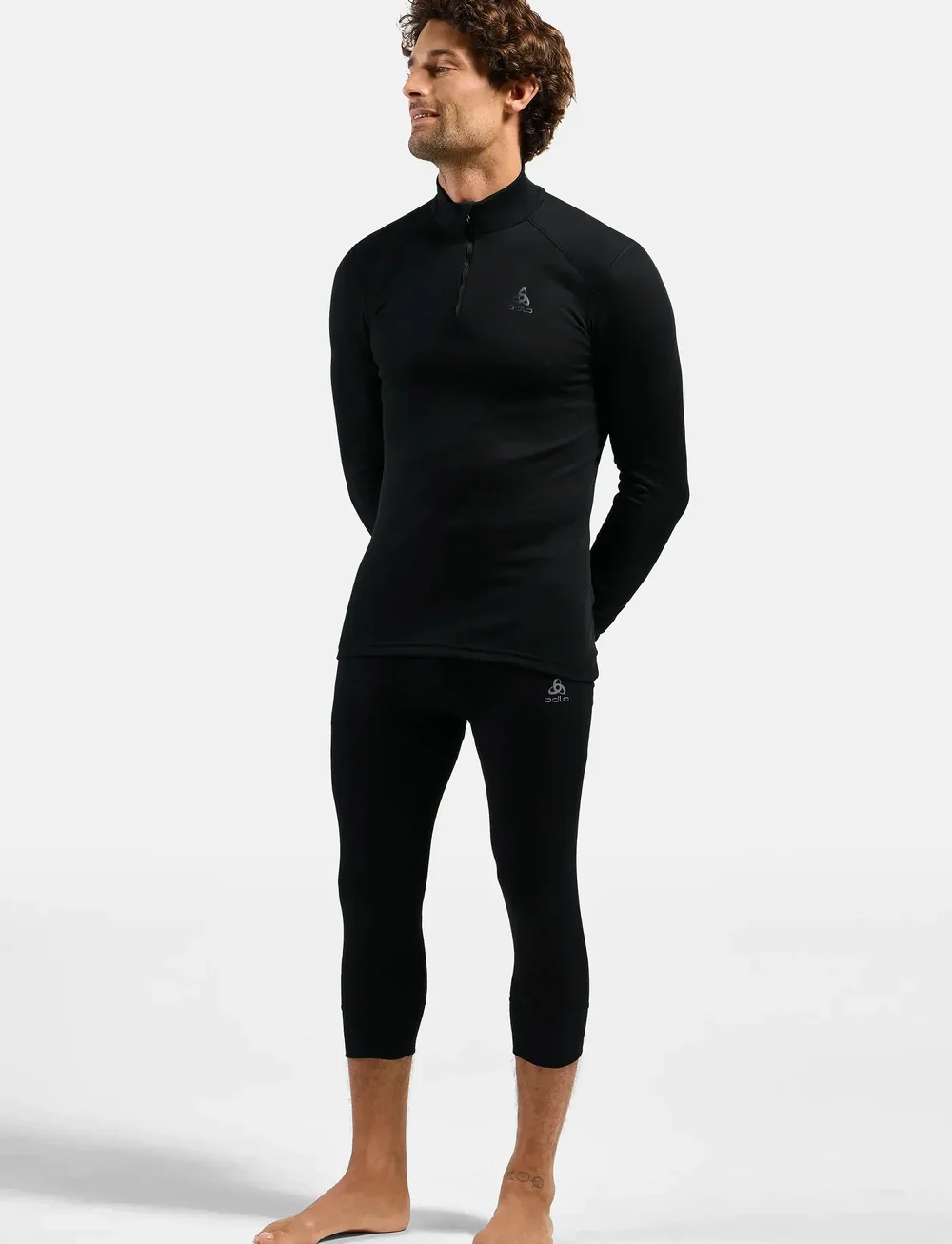 Odlo - Odlo Active Warm Bl Bottom 3/4 - underställsbyxor - black - 5