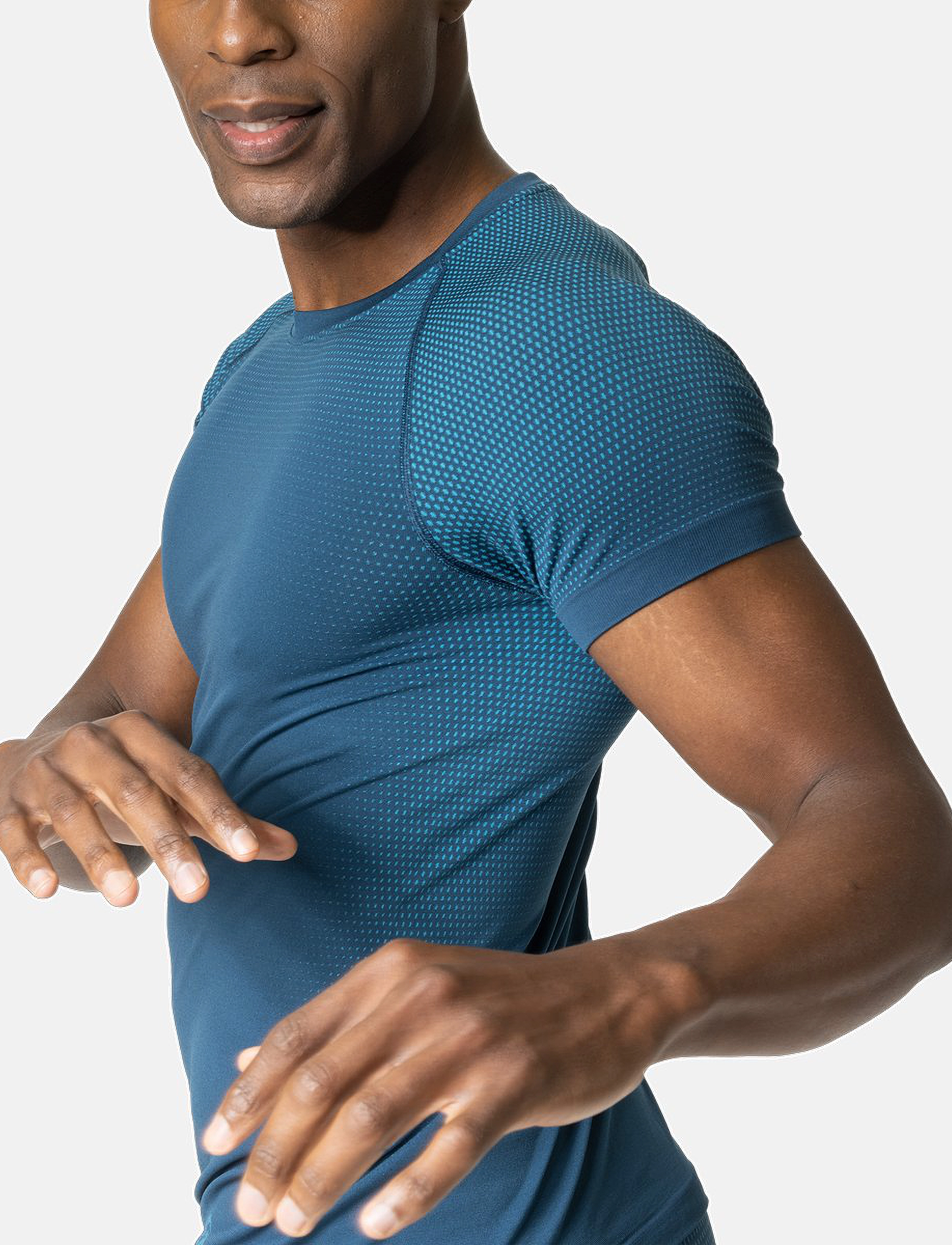Odlo - Odlo Performance Light Bl Top Crew Neck S/S - blue wing teal - saxony blue - 4