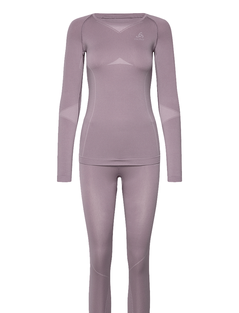 Odlo - Odlo Set Long Fundamentals Performance Warm - aluskihina kantavad rõivakomplektid - gray ridge - 1