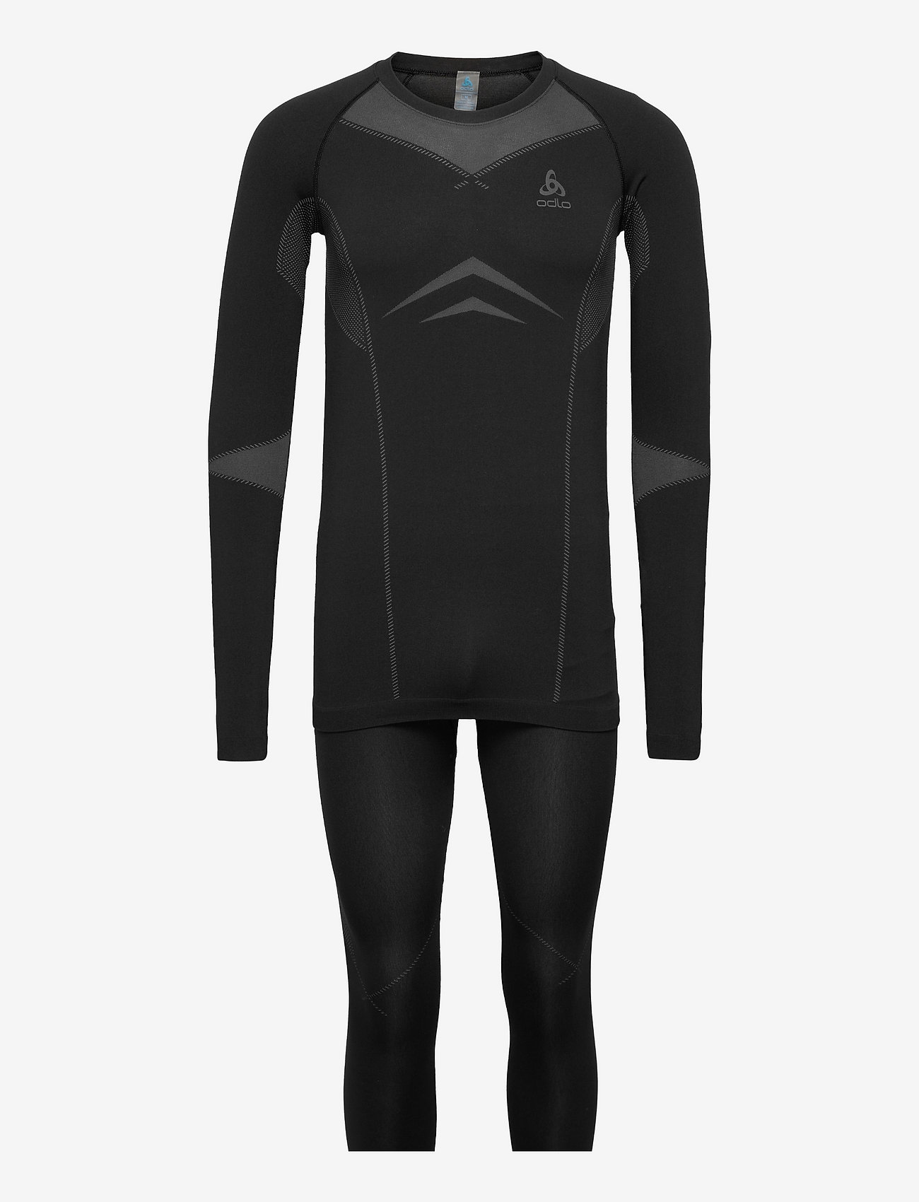 Odlo - Odlo Set Long Fundamentals Performance Warm - black odlo - graphite grey - 0