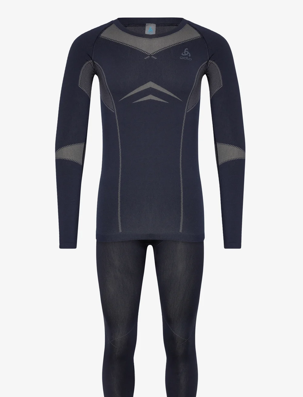 Odlo - Odlo Set Long Fundamentals Performance Warm - thermo ondergoedsets - dark sapphire - silver cloud - 1