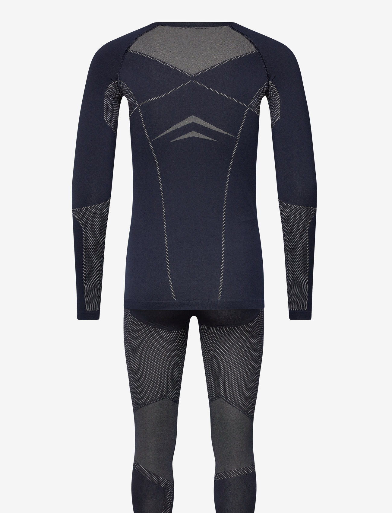 Odlo - Odlo Set Long Fundamentals Performance Warm - funktionsunterwäsche - sets - dark sapphire - silver cloud - 1