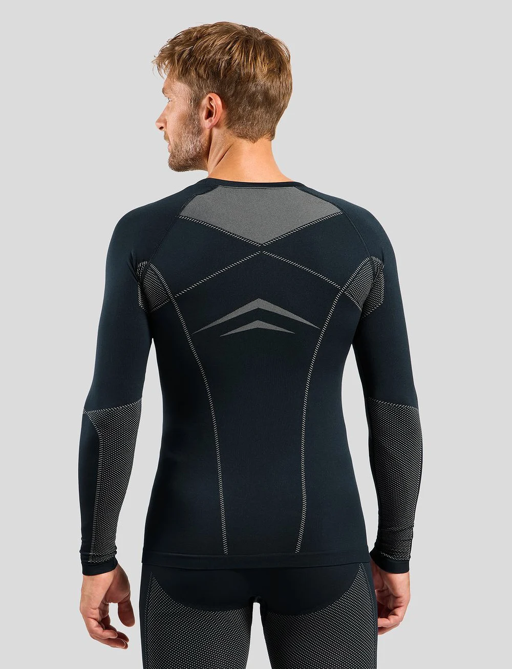 Odlo - Odlo Set Long Fundamentals Performance Warm - thermo ondergoedsets - dark sapphire - silver cloud - 5