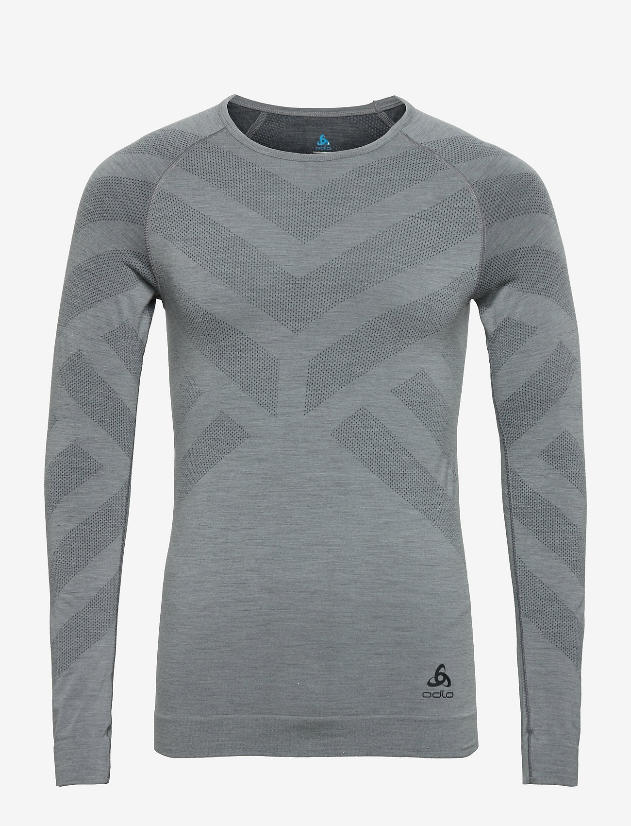Odlo - ODLO M Crewneck Natural+Kinship Warm - grey melange - 0