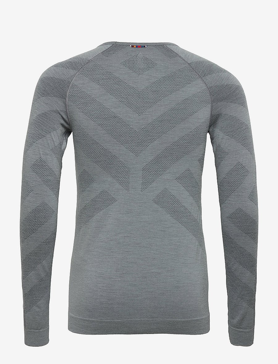 Odlo - ODLO M Crewneck Natural+Kinship Warm - grey melange - 1