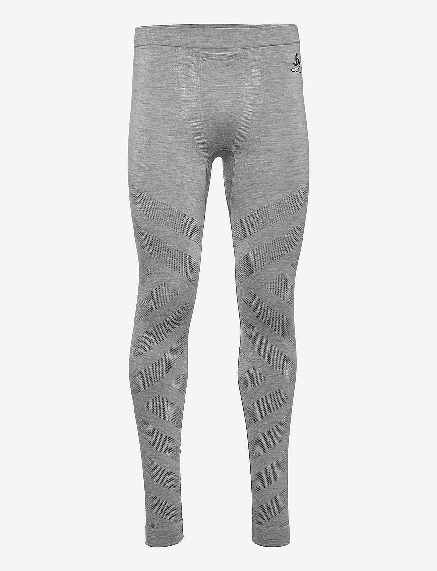 Odlo - ODLO M Pants Natural+Kinship Warm - grey melange - 0