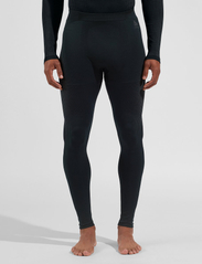 Odlo - ODLO M BOTTOM long PERFORMANCE WARM ECO - spodnie termoaktywne - black - new odlo graphite grey - 0