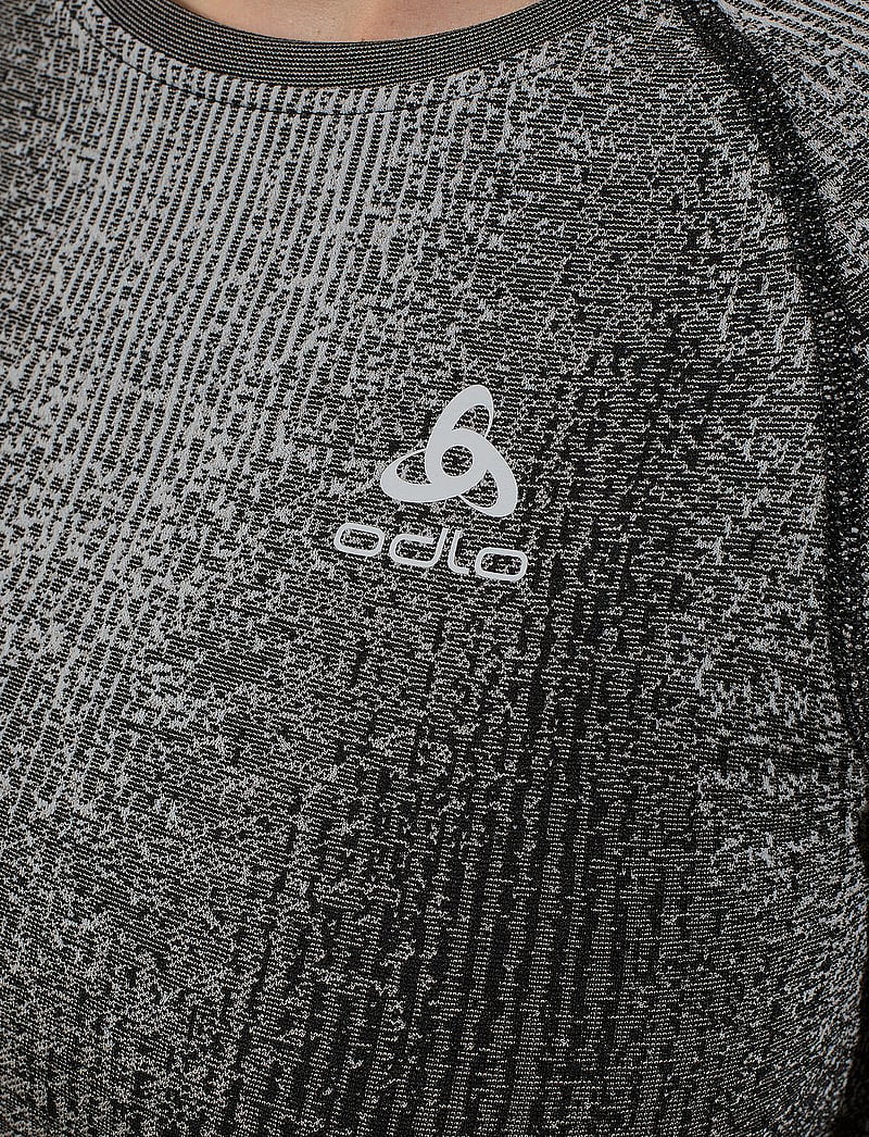 Odlo - Odlo Bl Top Crew Neck L/S Blackcomb Eco - aluskihina kantavad alussärgid - black - 5