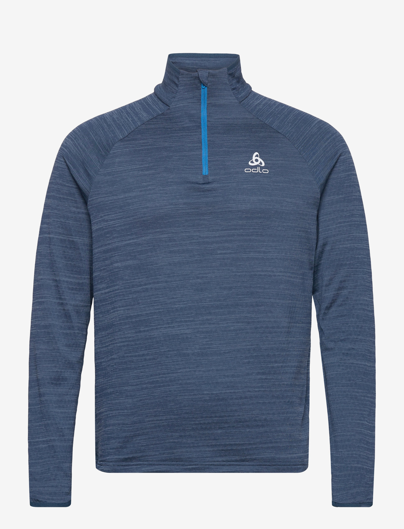 Odlo - ODLO M Mid layer 1/2 zip ESSENTIAL THERMAL - blue wing teal melange - 0