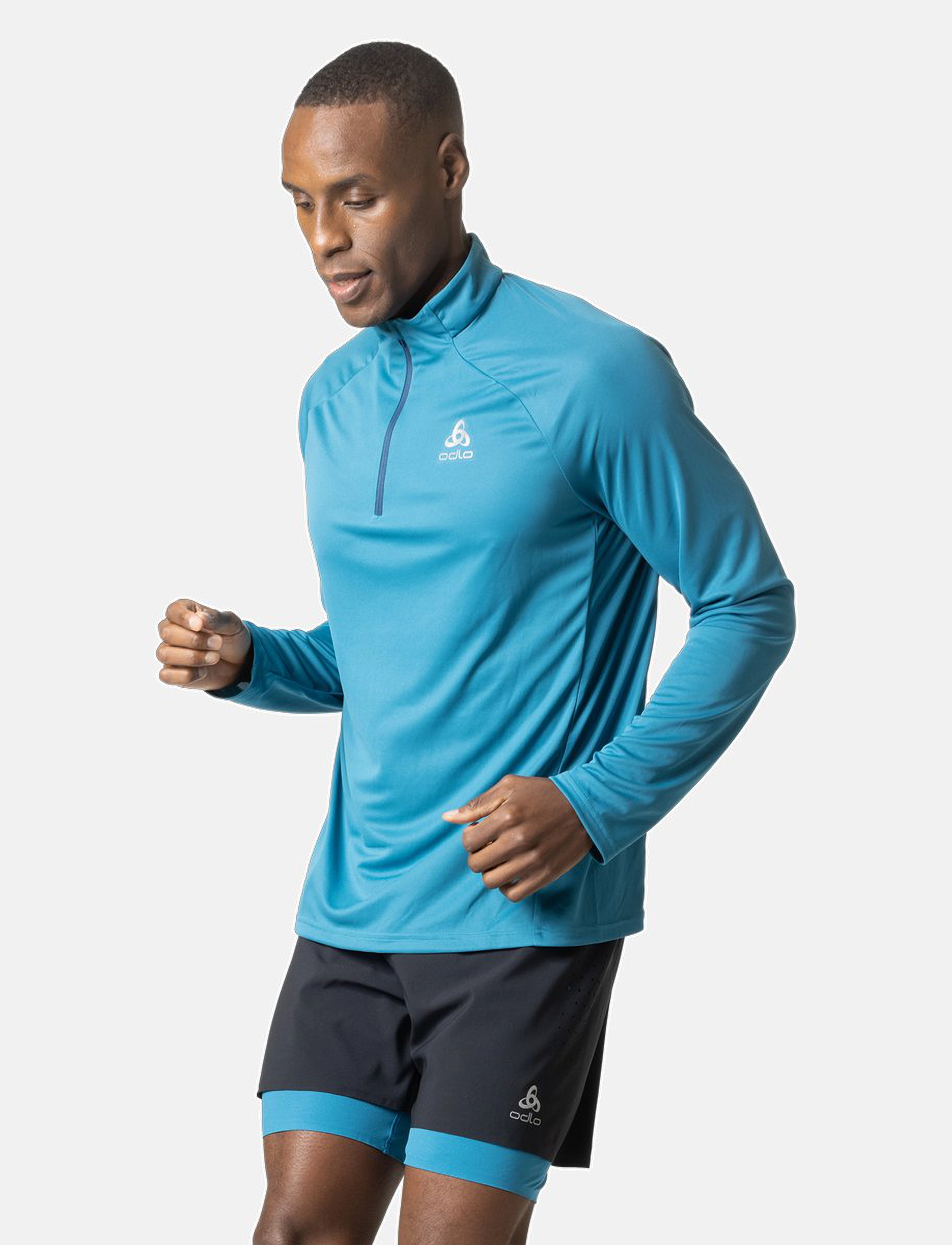 Odlo - ODLO M Mid layer ESSENTIAL 1/2 ZIP - saxony blue - 2