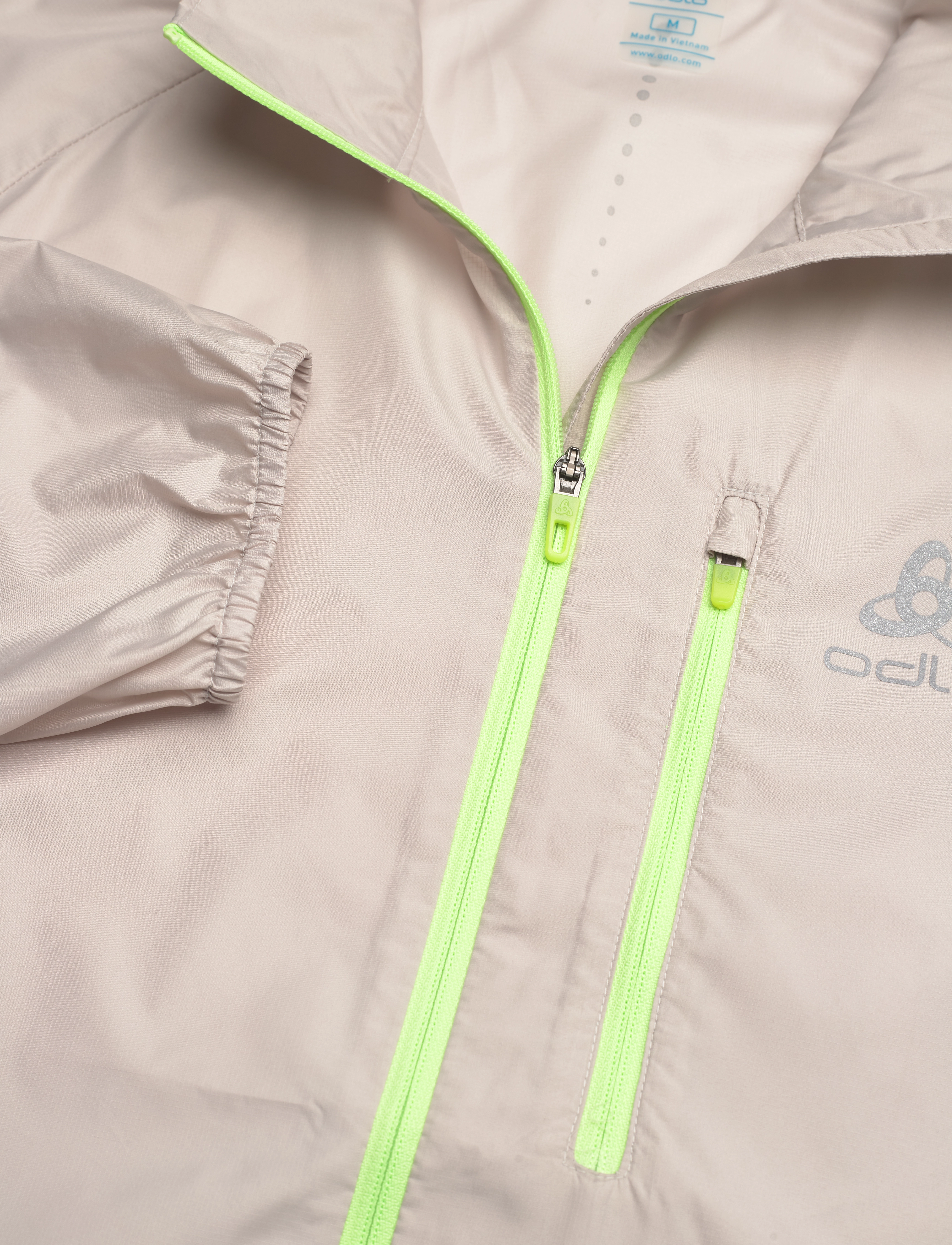 Odlo - ODLO Jacket ZEROWEIGHT - silver cloud - sharp green - 2