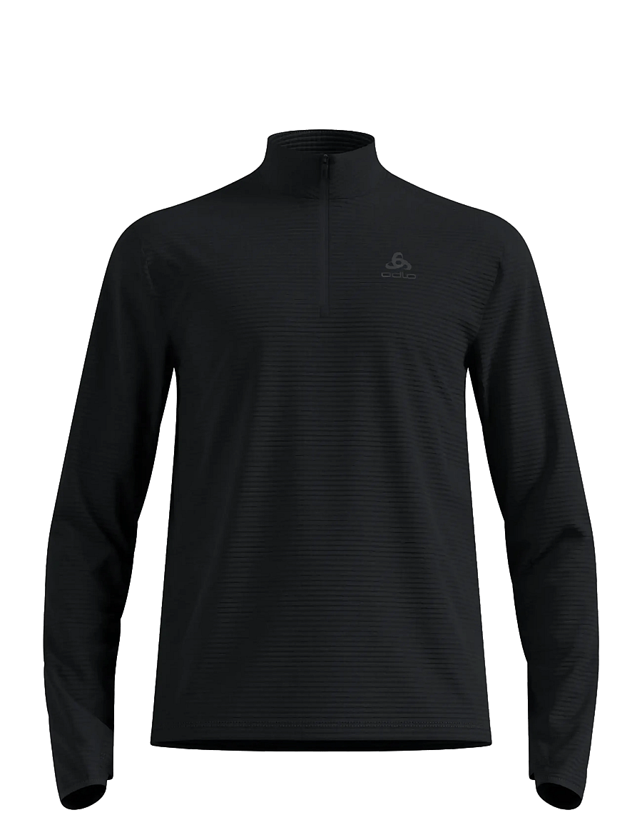 Odlo - Mid layer 1/2 zip ESSENTIAL THERMAL - fleece & midlayer - black - 1
